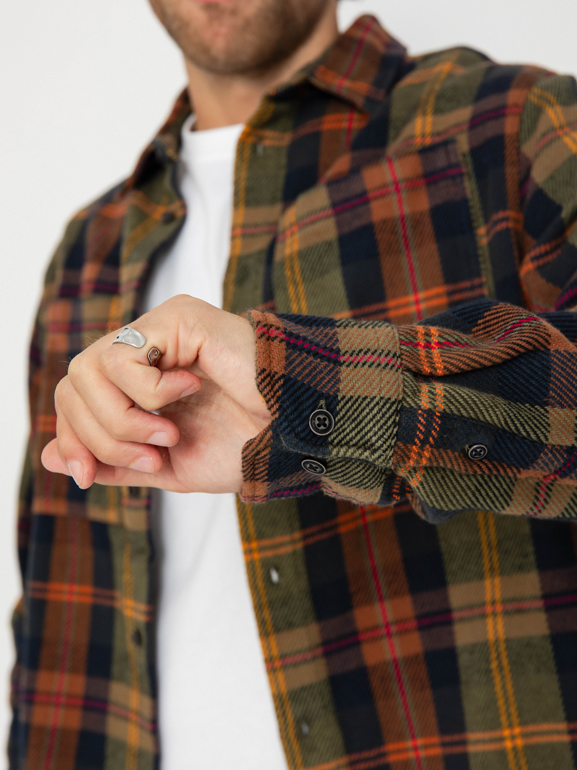 Риза Iriedaily Chillax Lumber (navy brown)