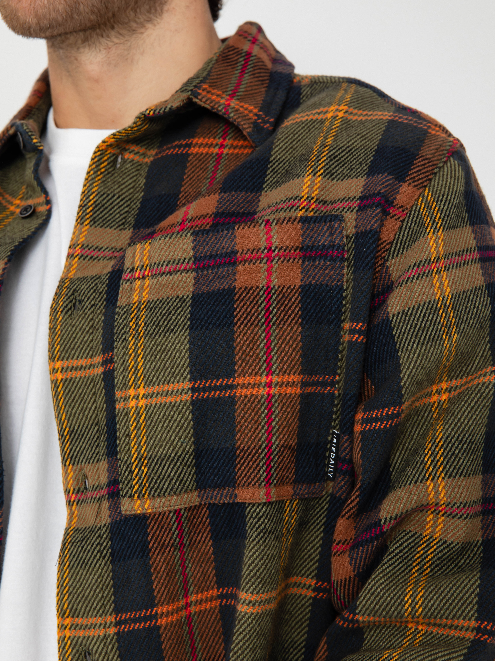 Риза Iriedaily Chillax Lumber (navy brown)