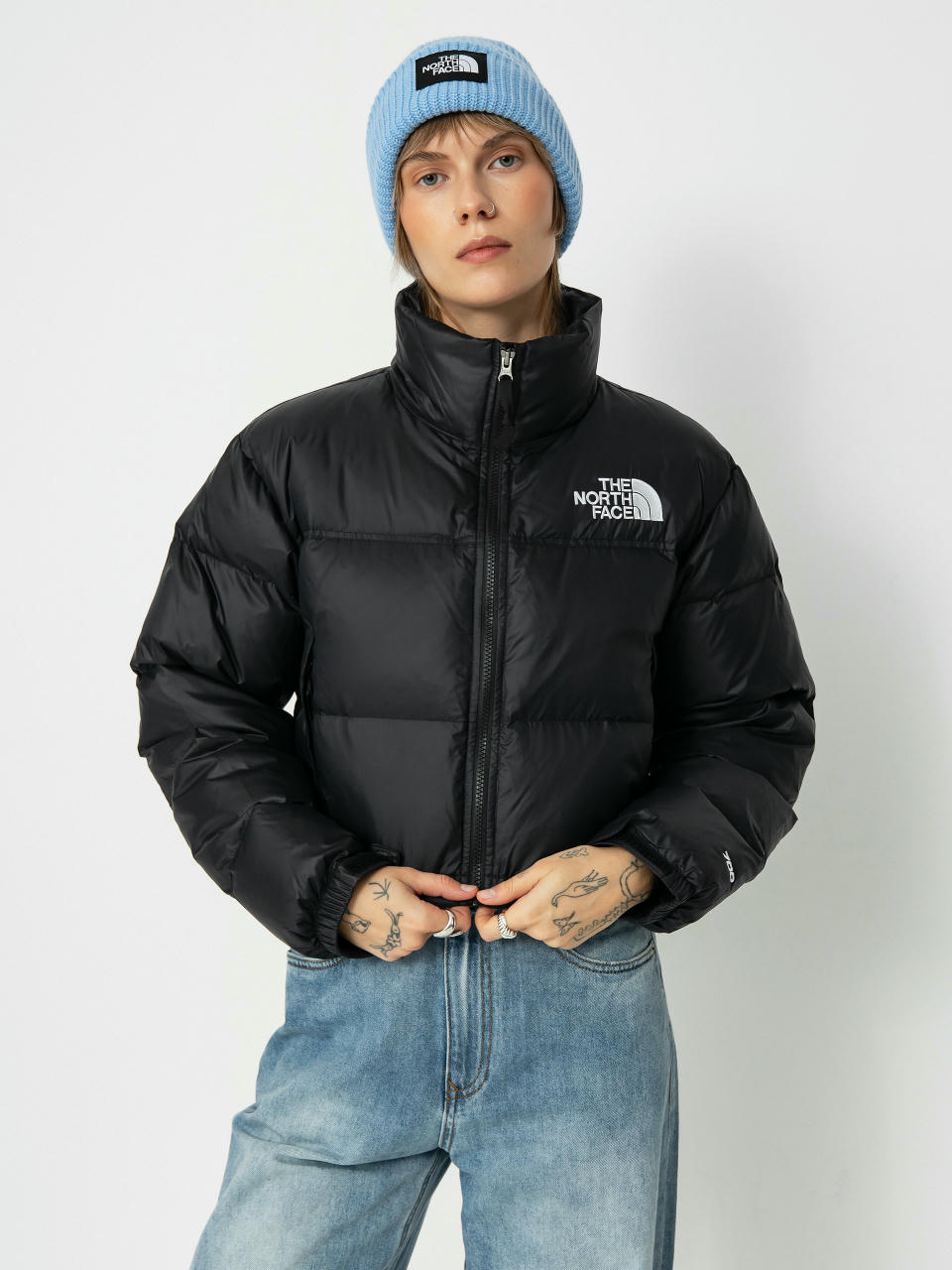 Яке The North Face Nuptse Short Wmn (tnf black/tnf black)