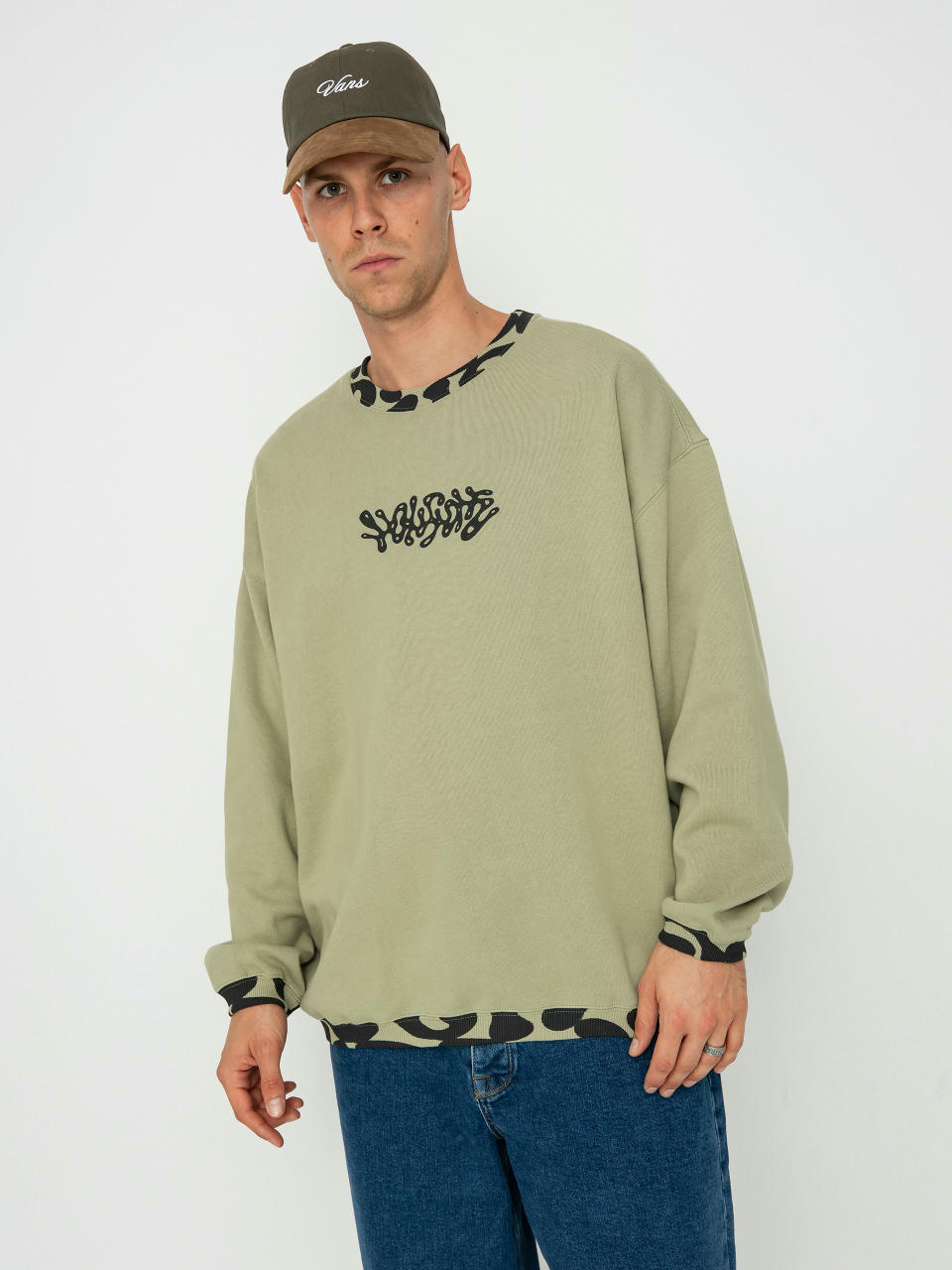 Суитшърт Volcom Fa Zephyr Crew (green tea)