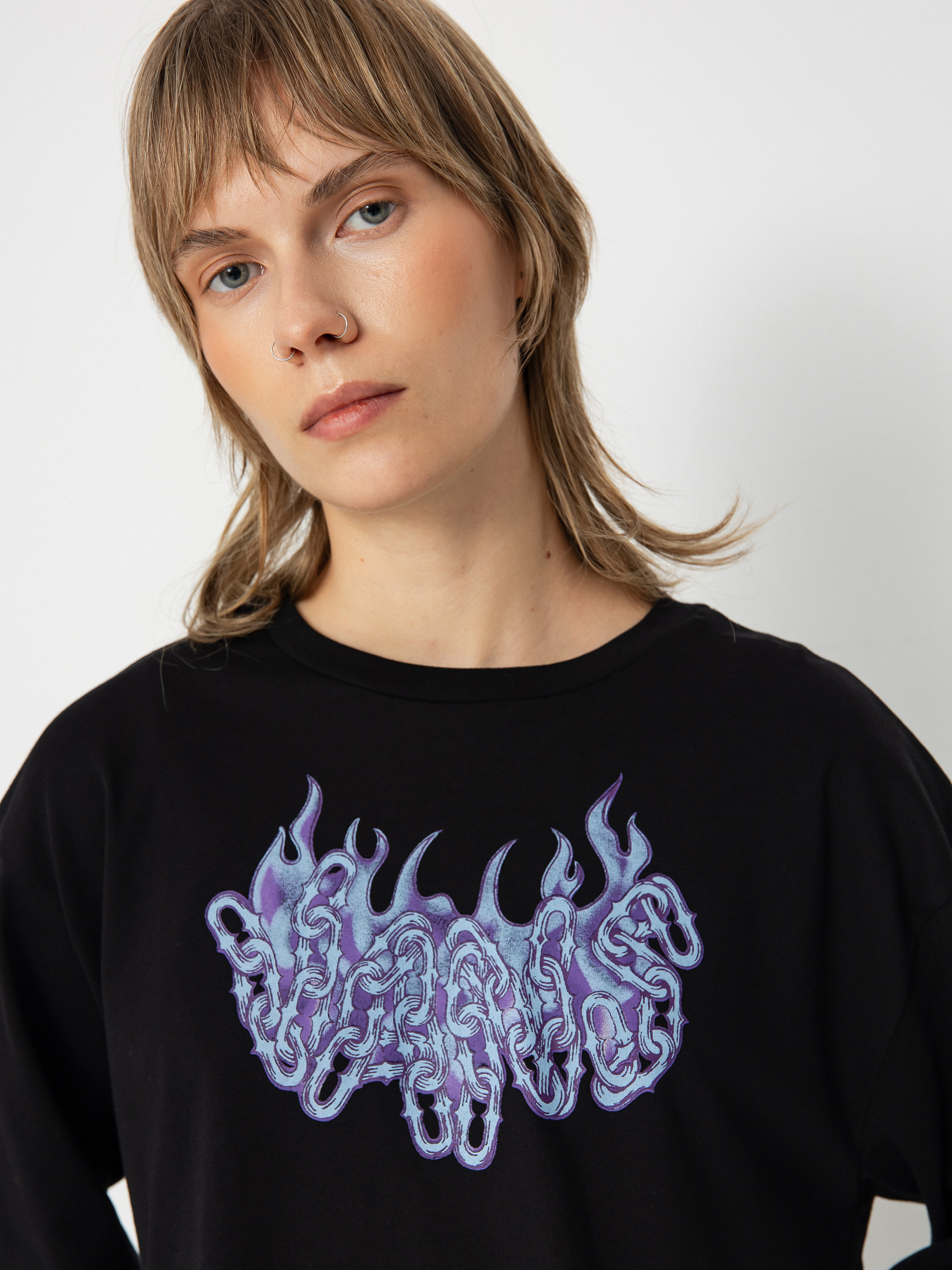 Блуза Vans Hot Links Relax Crop Wmn (black)