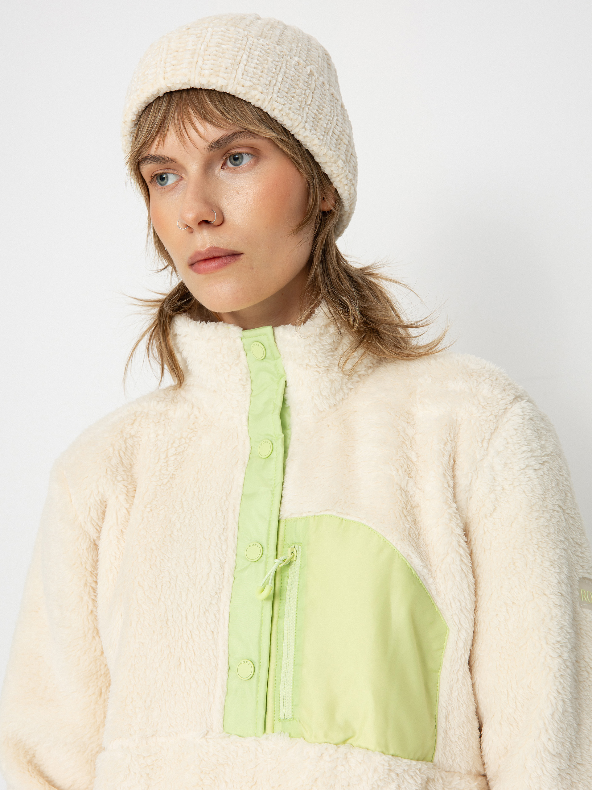 Дамски Поларени суитшърт Roxy Alabama (buttercream)