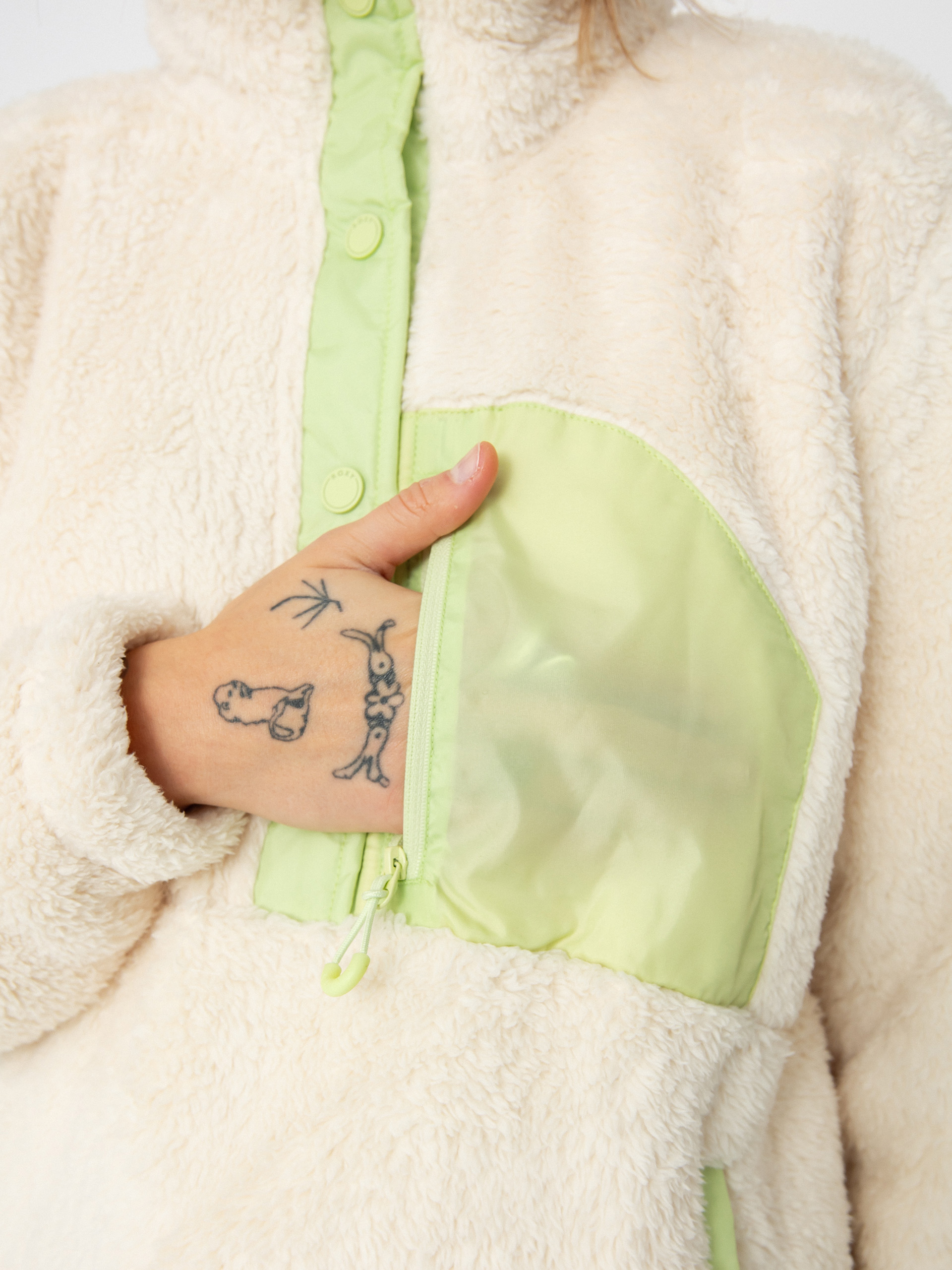 Дамски Поларени суитшърт Roxy Alabama (buttercream)