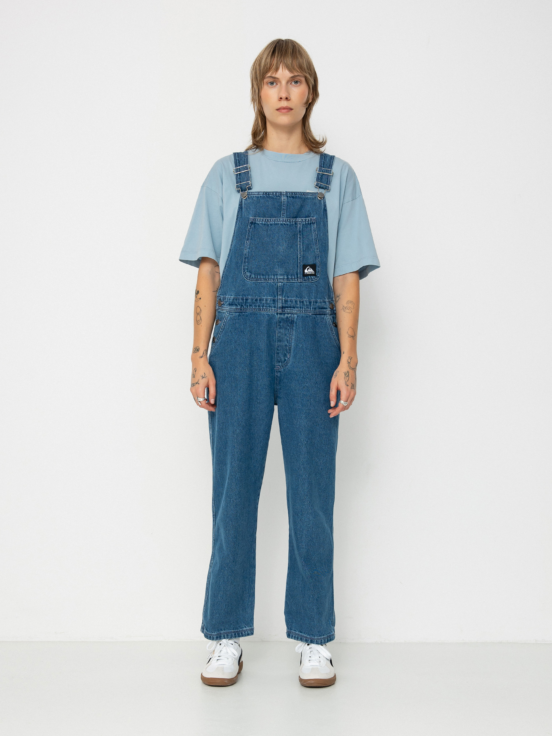 Панталони Quiksilver Uni Classic Denim Dungaree Wmn (estate blue)