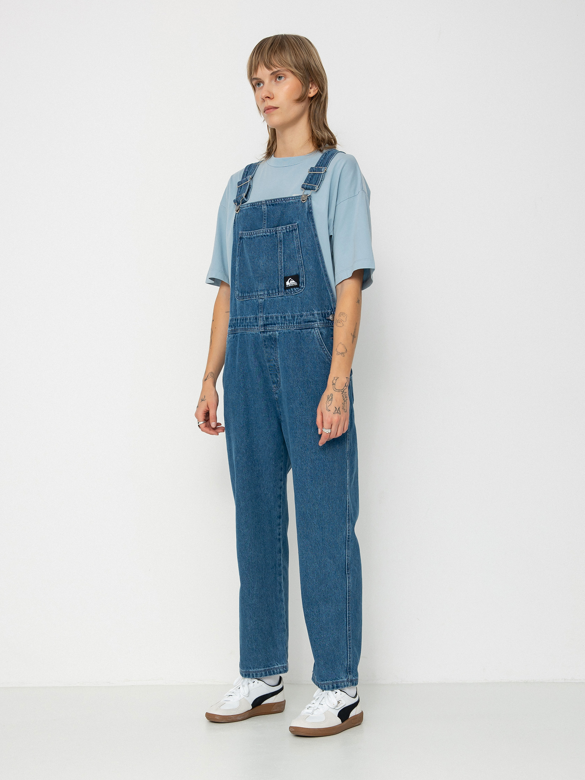 Панталони Quiksilver Uni Classic Denim Dungaree Wmn (estate blue)