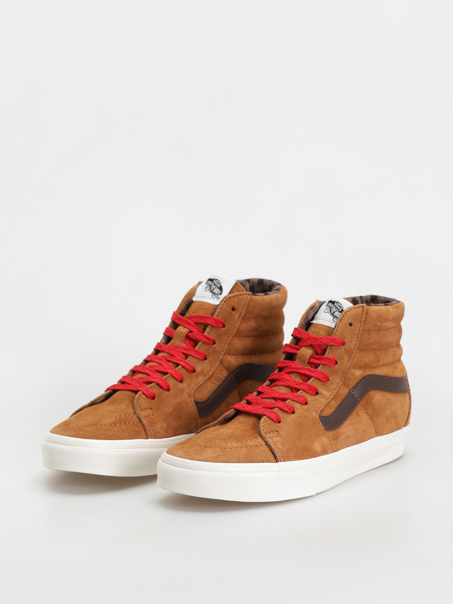 Обувки Vans Sk8 Hi (pig suede plaid glazed ginger)