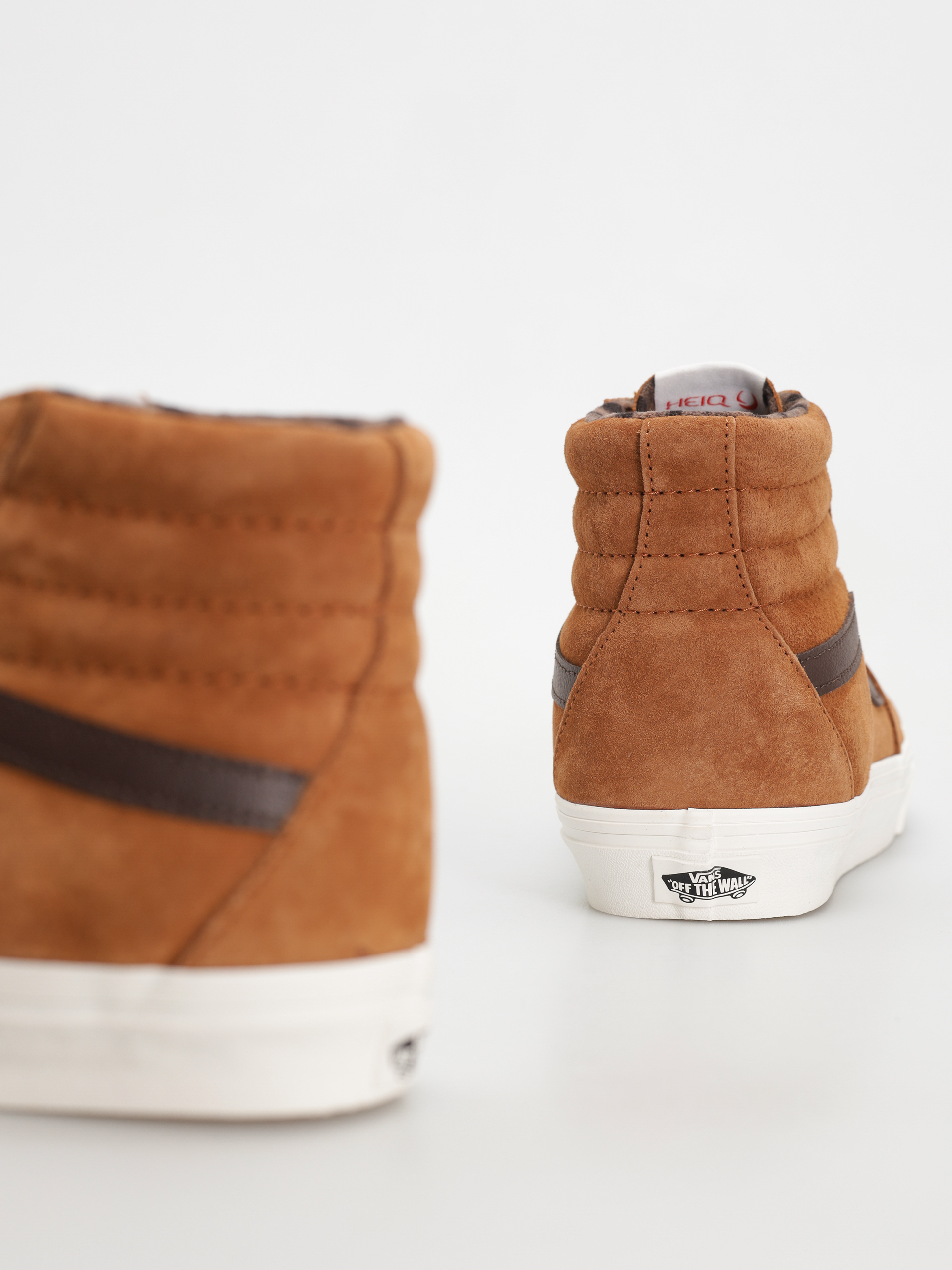 Обувки Vans Sk8 Hi (pig suede plaid glazed ginger)