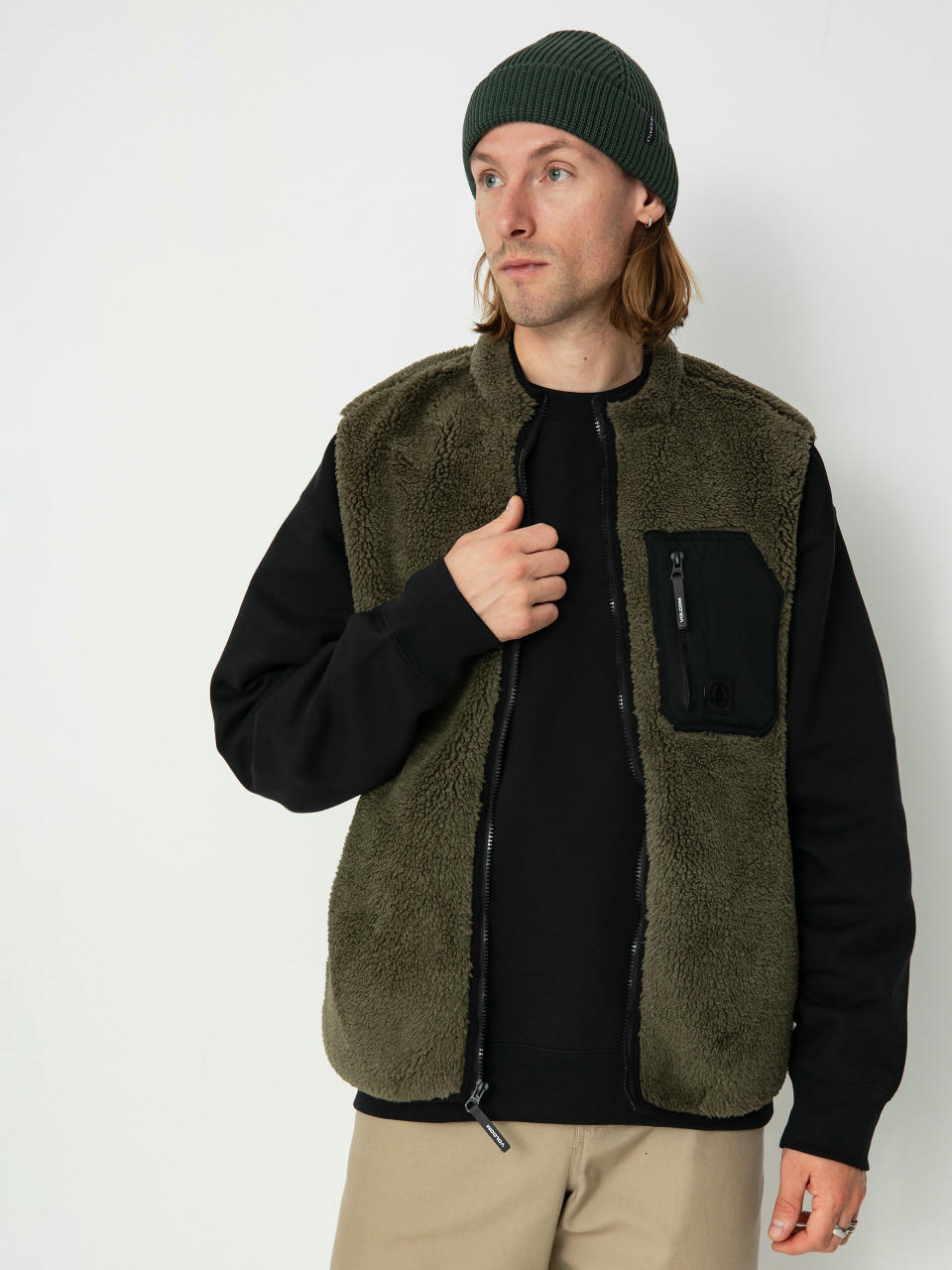 Елек Volcom Muzzer Fuzzar Vest (wintermoss)