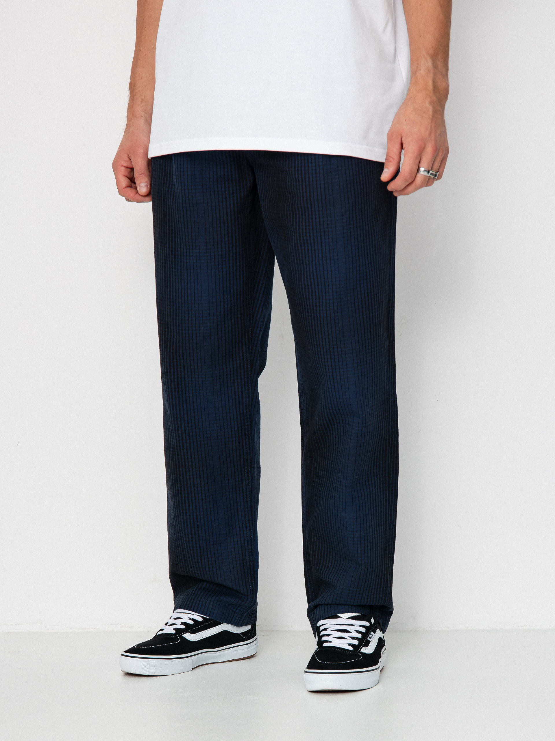 Панталони Vans Authentic Chino Loose Tapered Plaid (dress blues/black)