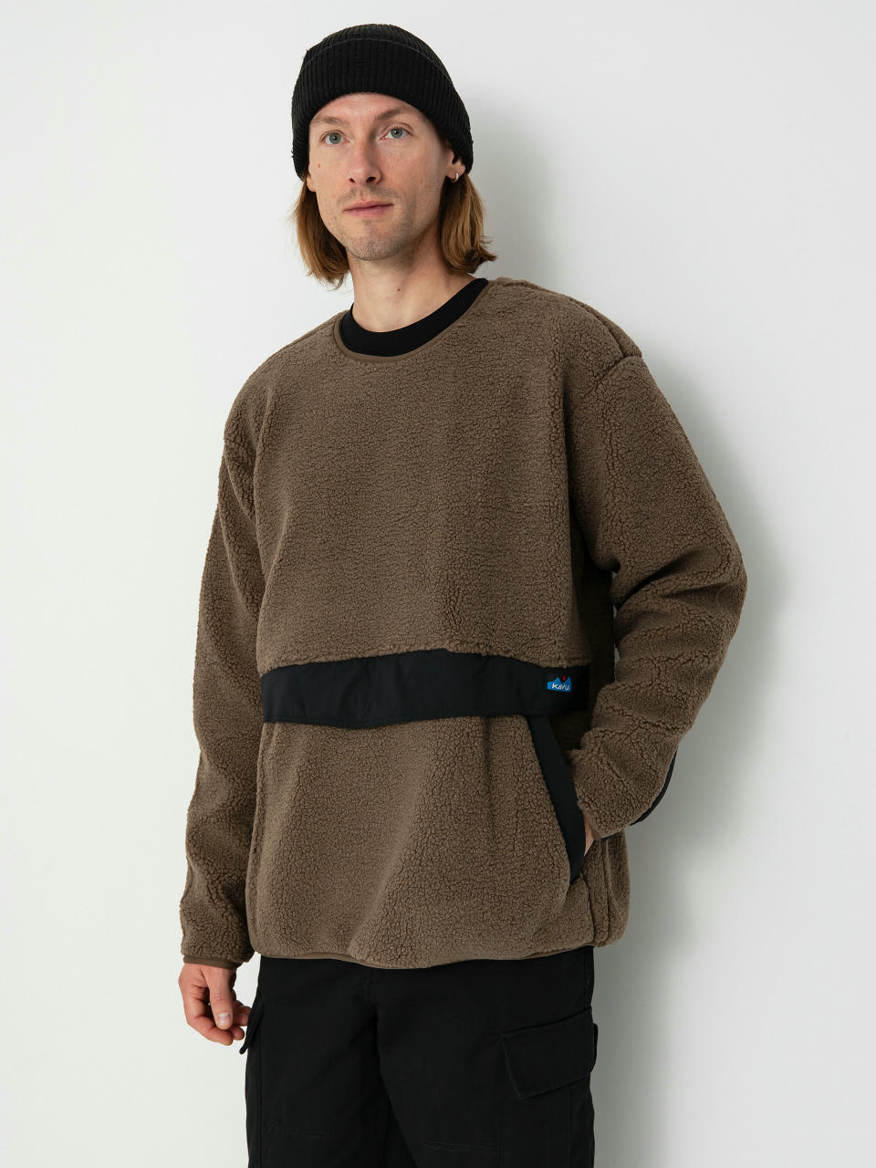 Мъжки Поларени суитшърт Kavu Port Pullover (walnut)