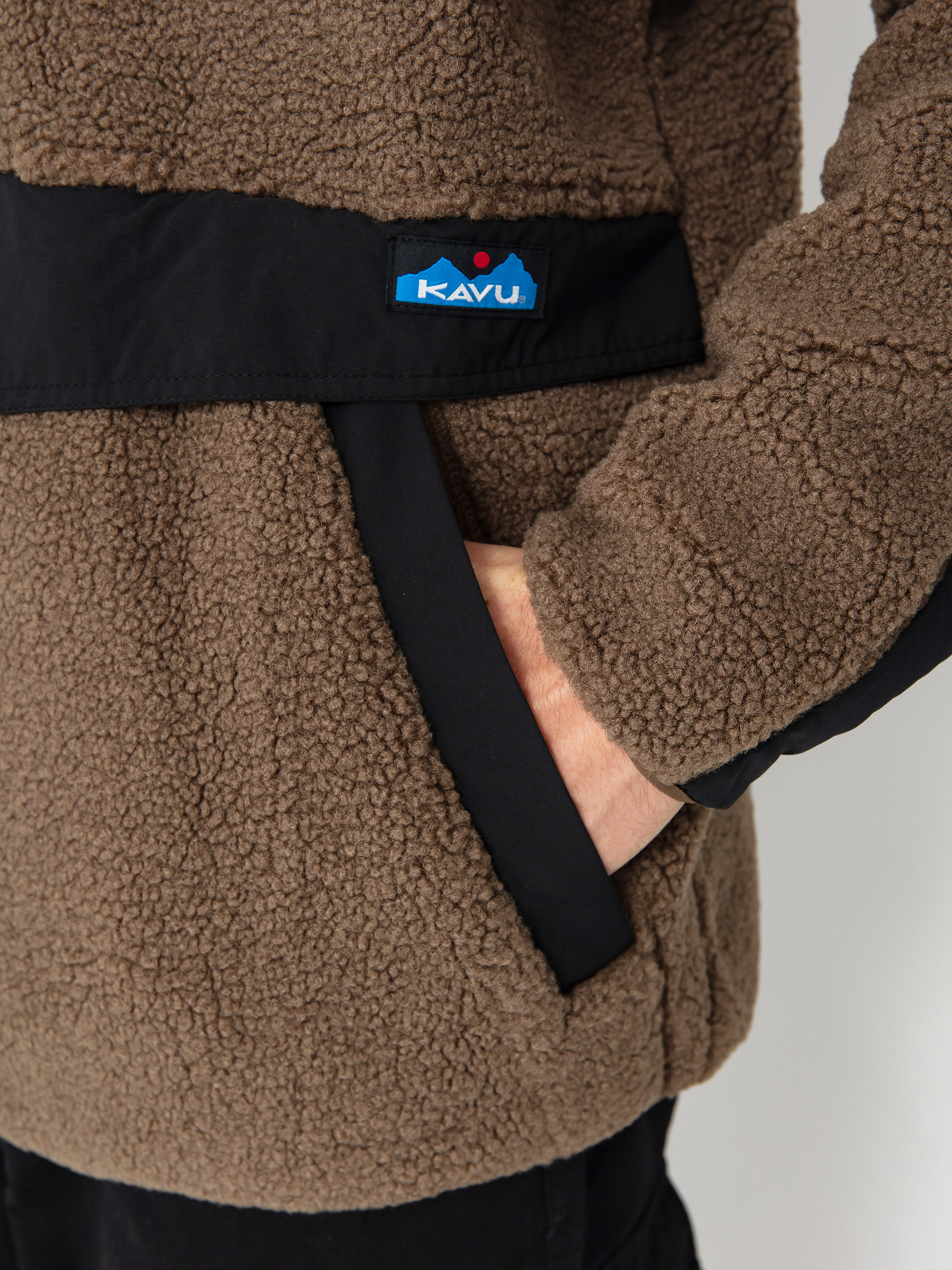 Мъжки Поларени суитшърт Kavu Port Pullover (walnut)