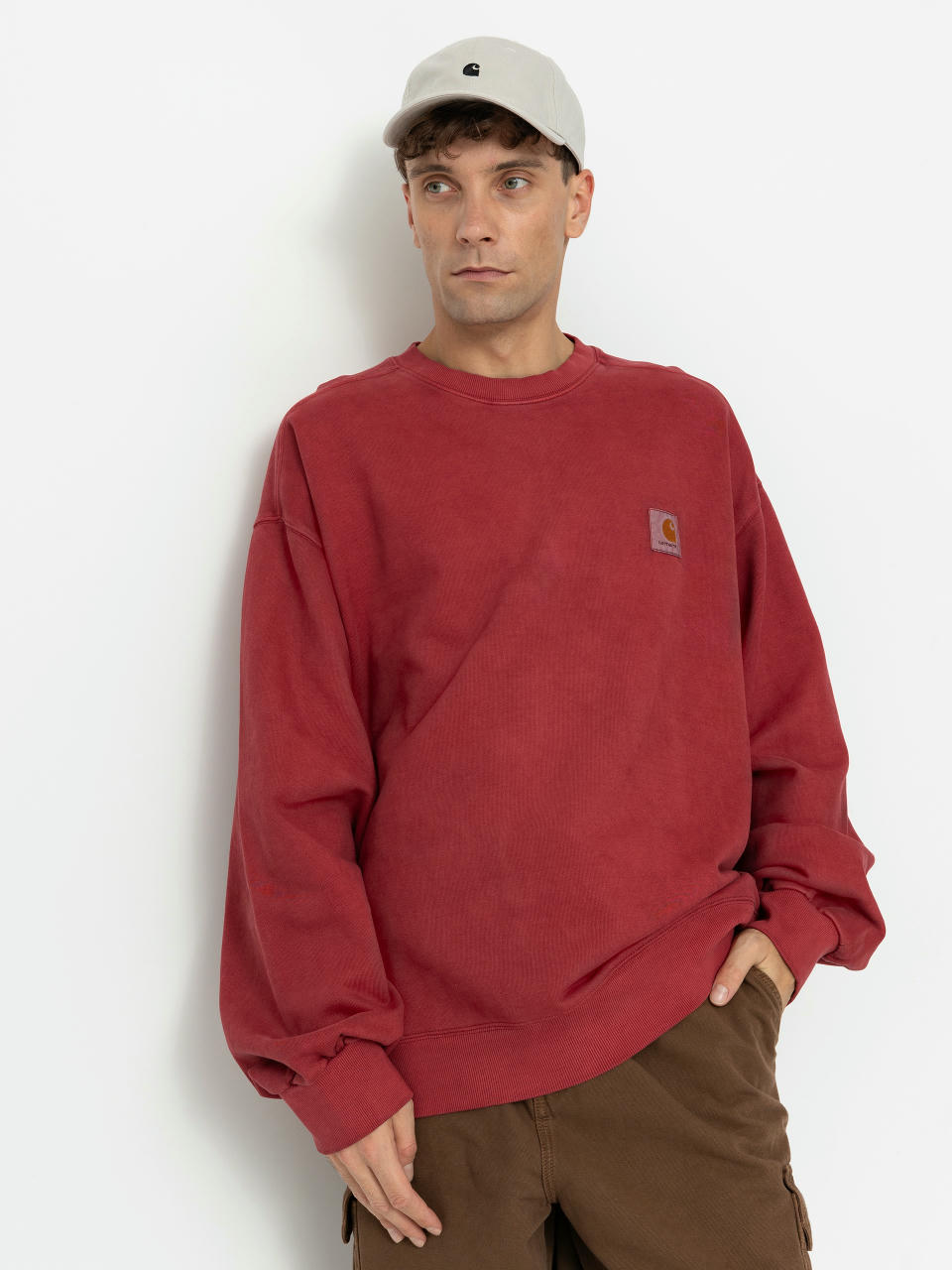 Суитшърт Carhartt WIP Vista (scarlet)