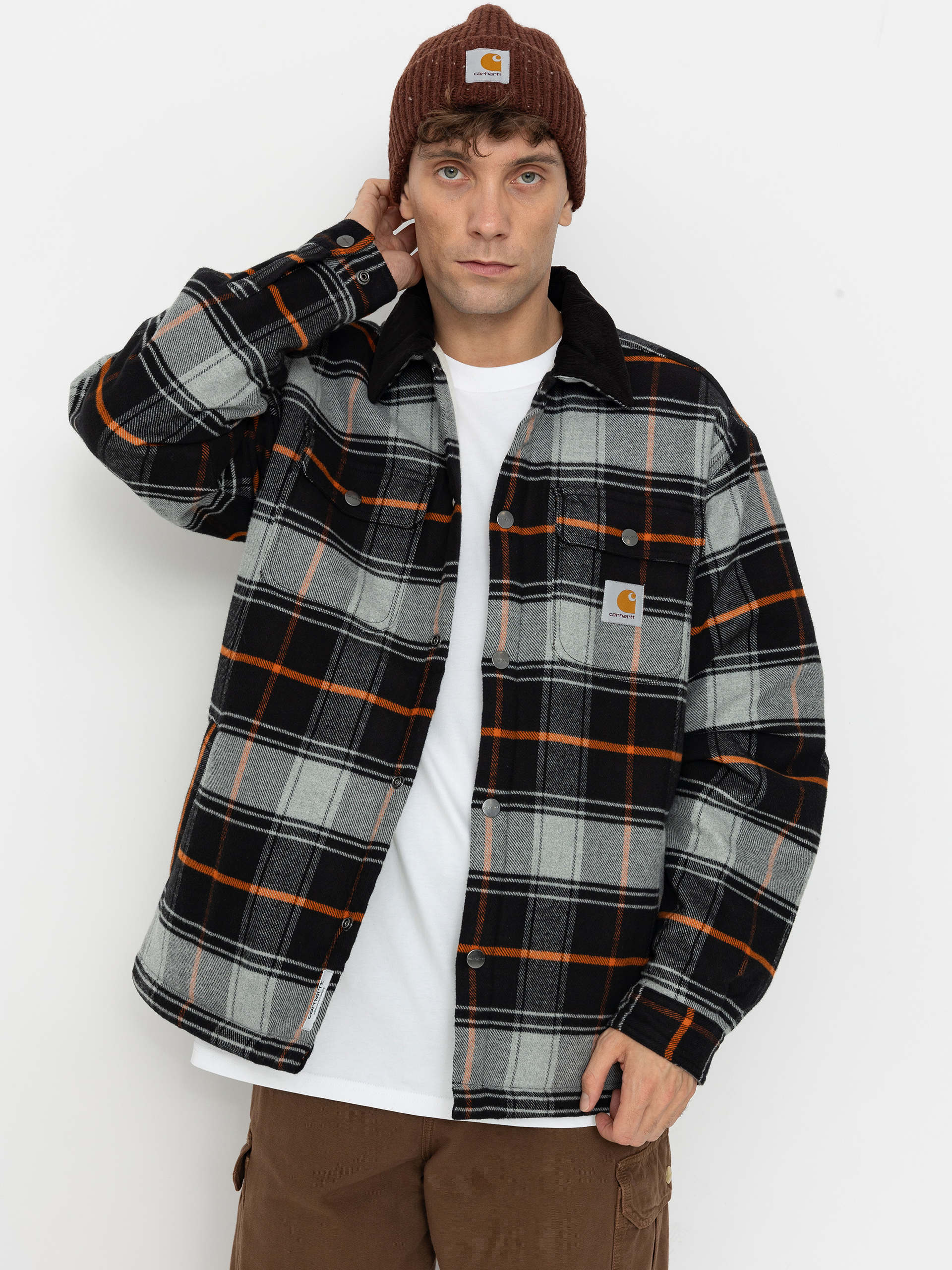 Яке Carhartt WIP Baris (baris check/grey heather/black)