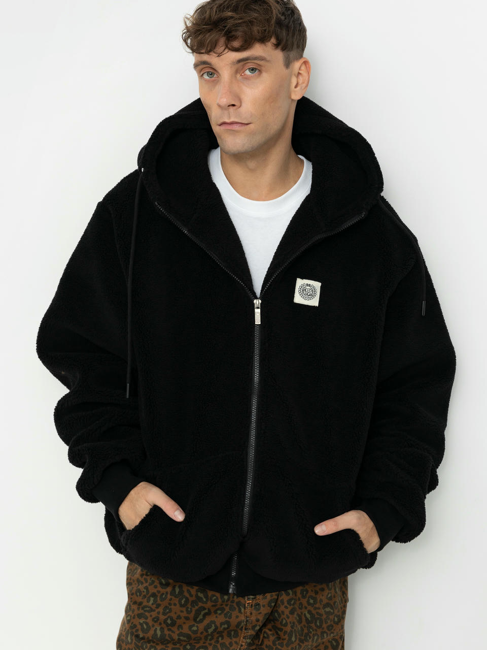 Яке MassDnm Patch Teddy Zip Hoody (black)