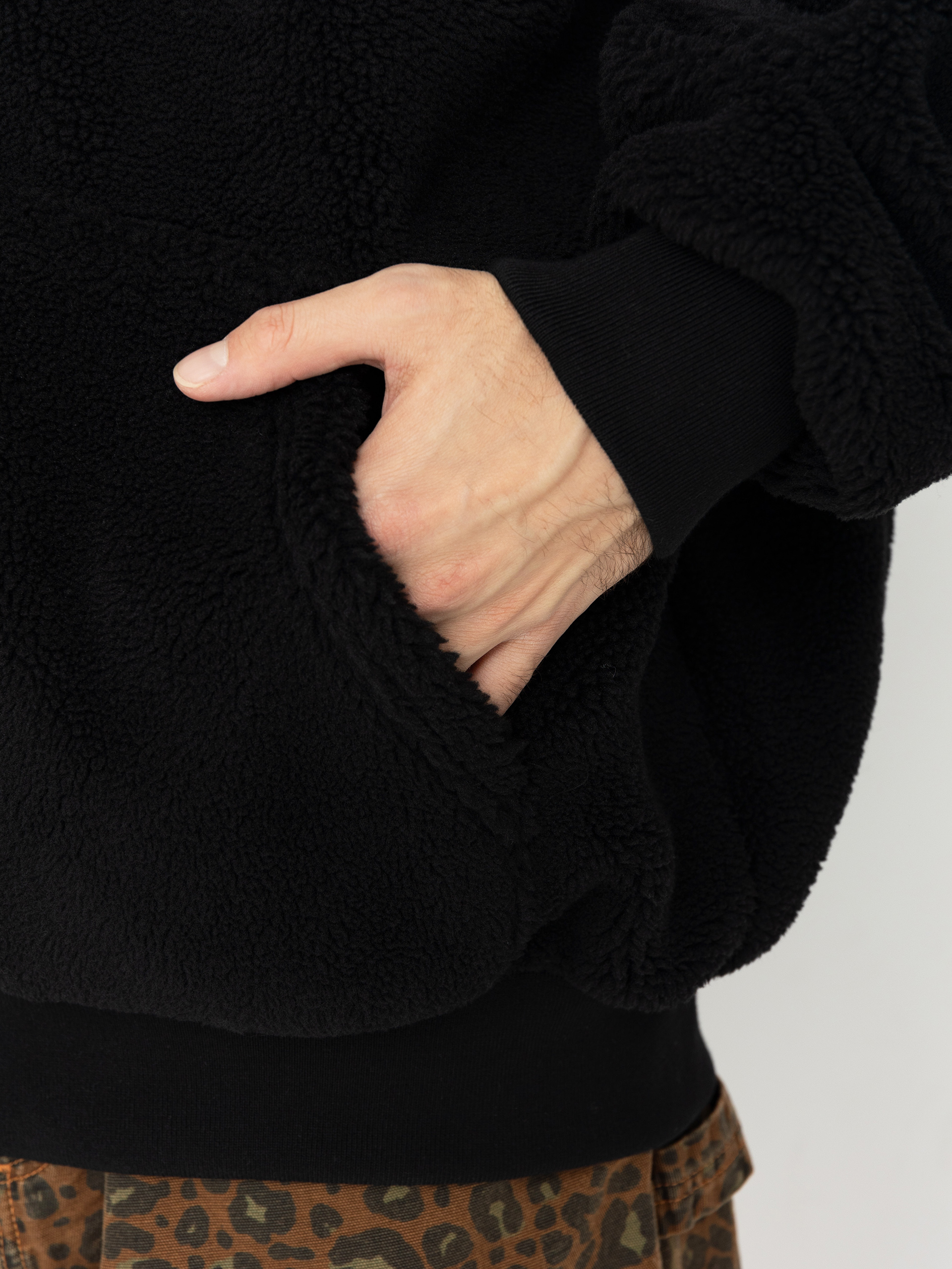Яке MassDnm Patch Teddy Zip Hoody (black)