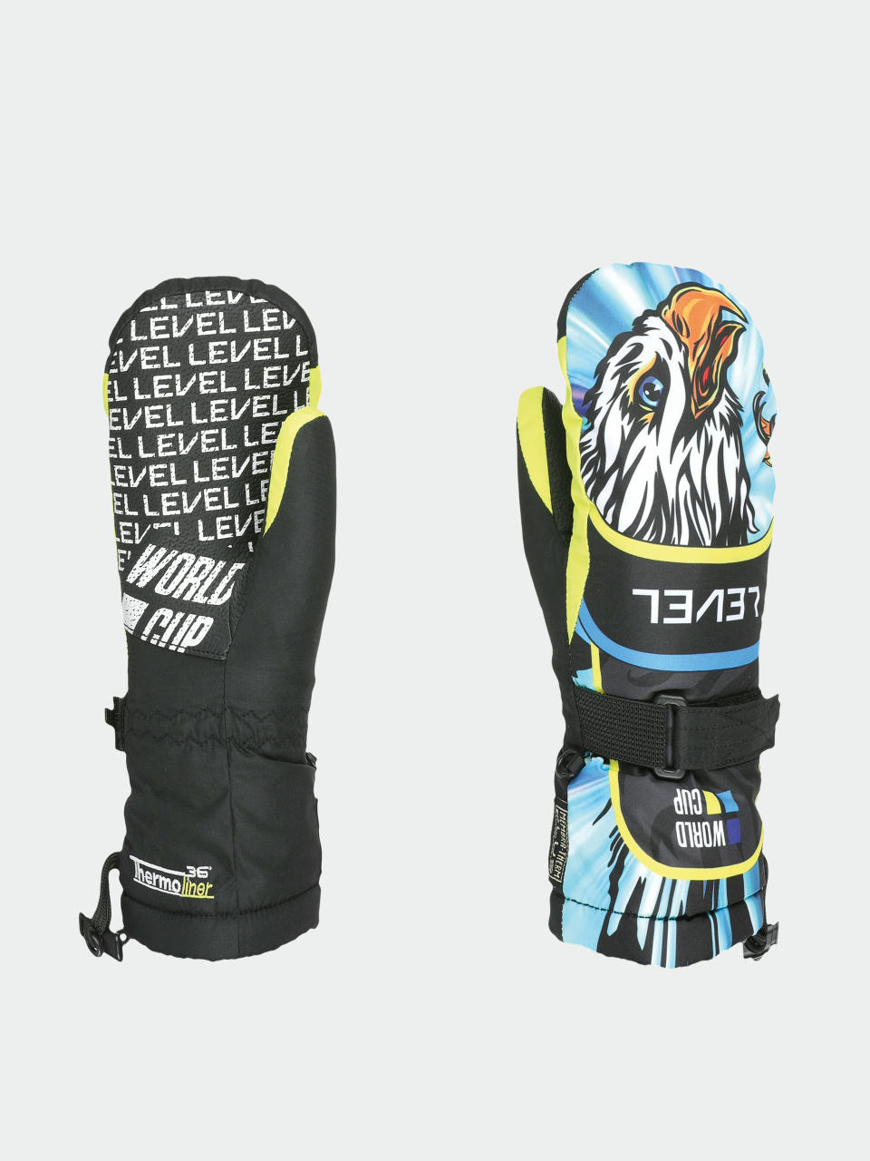 Ръкавици Level Junior Mitt JR (yellow blue)