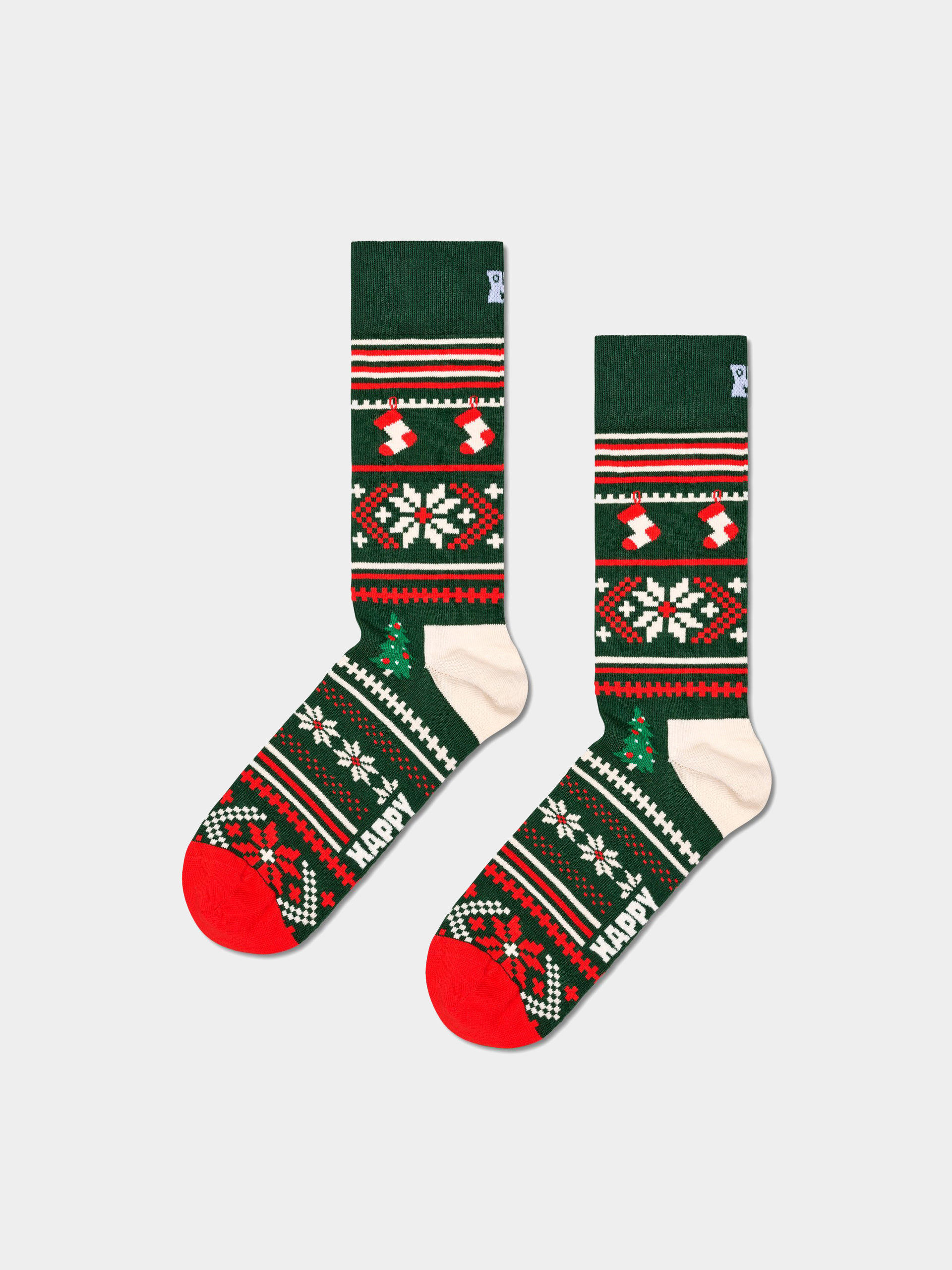 Чорапи Happy Socks Christmas Sweater (dark green)