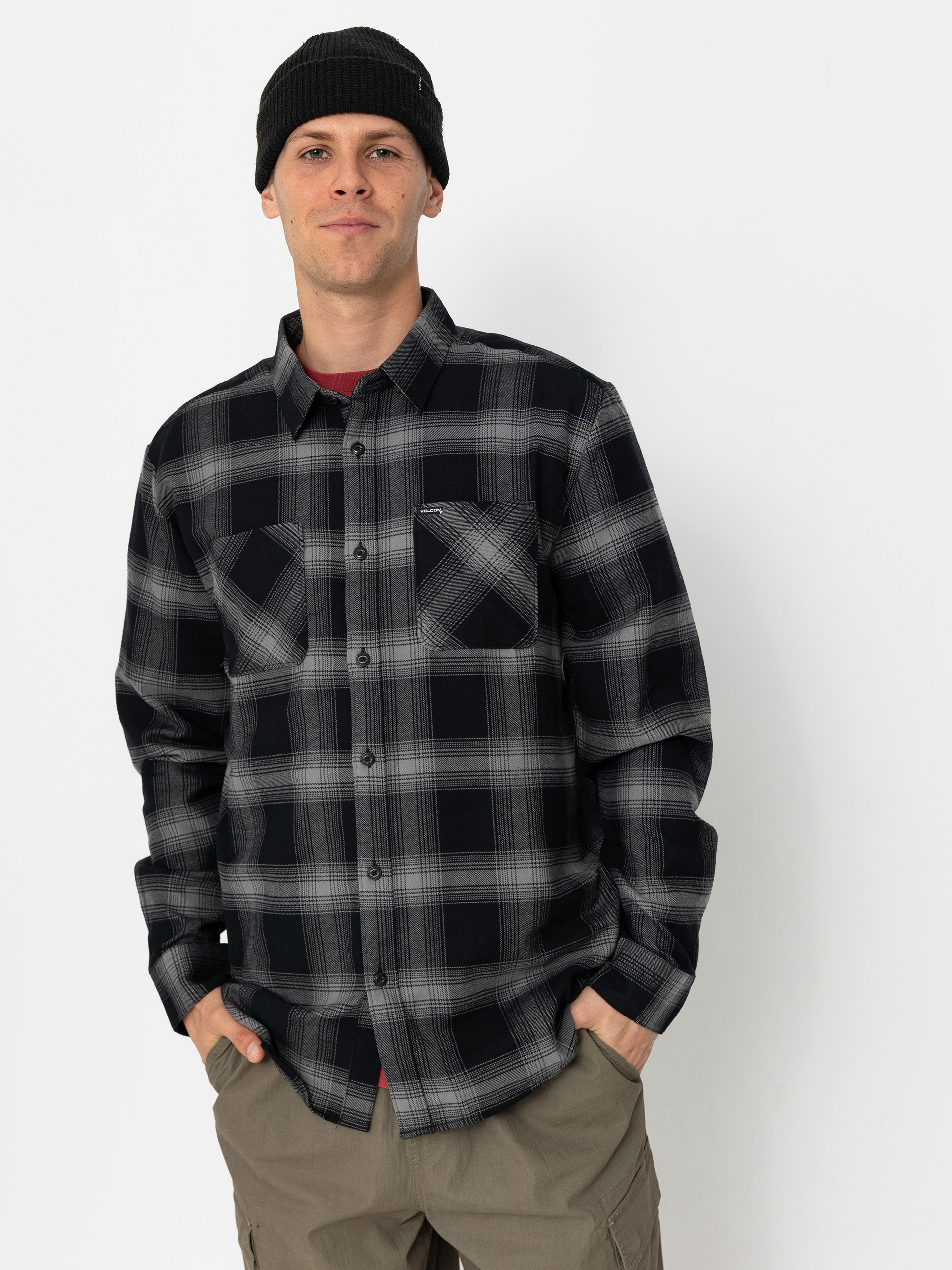 Риза Volcom Netastone Flannel Ls (black)