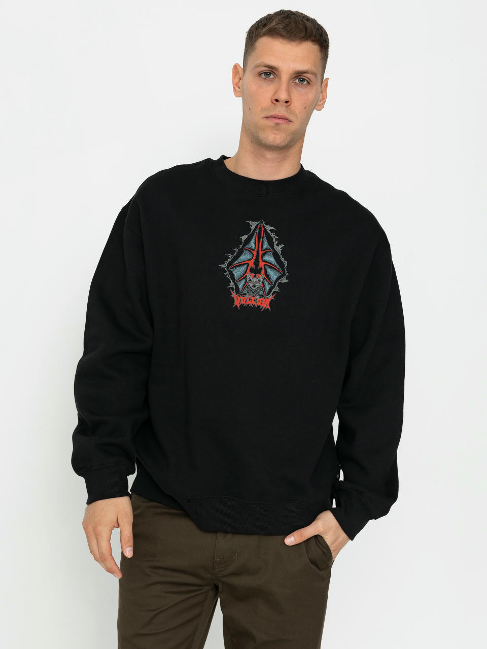 Суитшърт Volcom Watanite Crew (black)