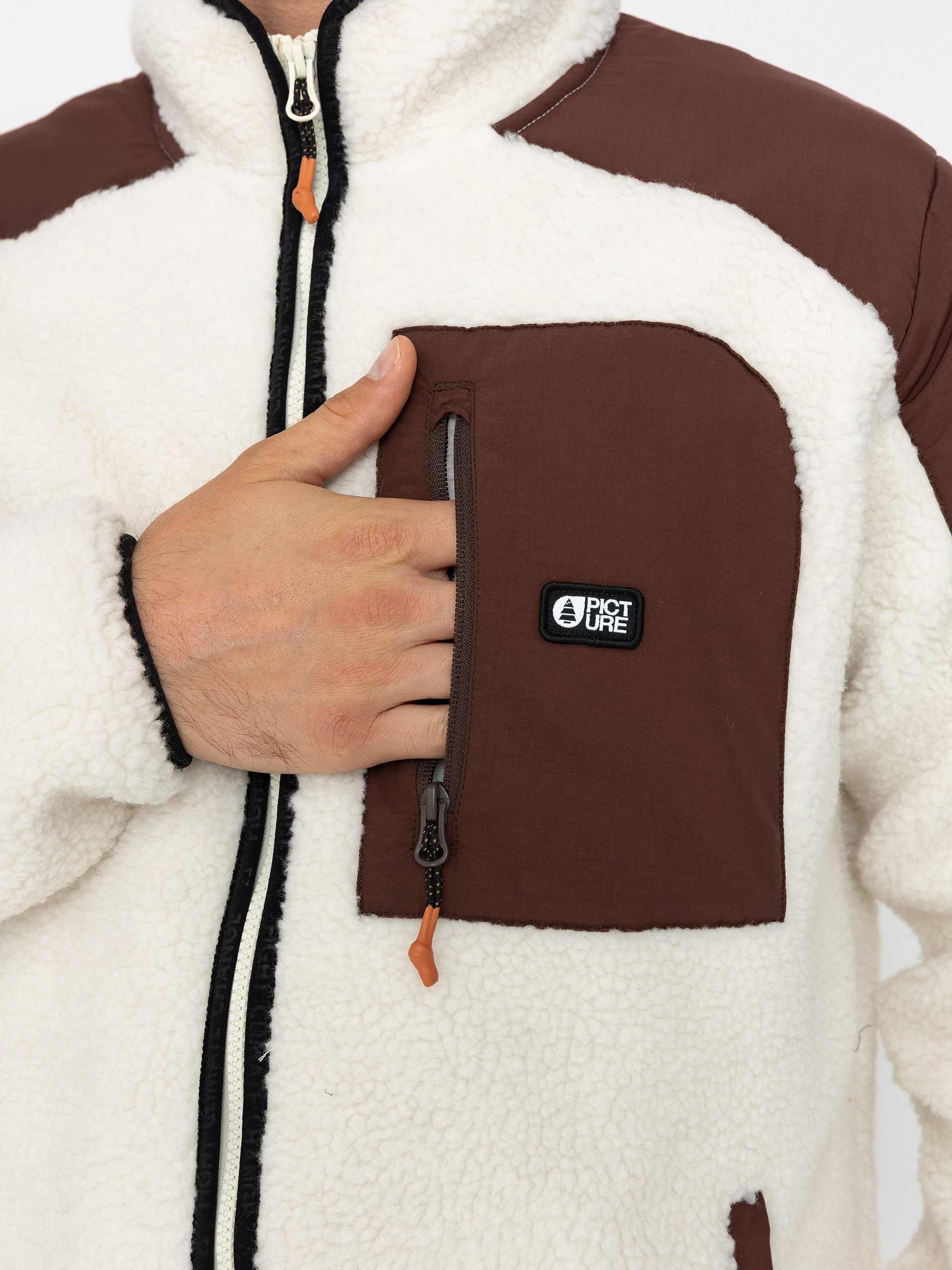 Мъжки Поларени суитшърт Picture Quilchena (tofu chicory coffee)