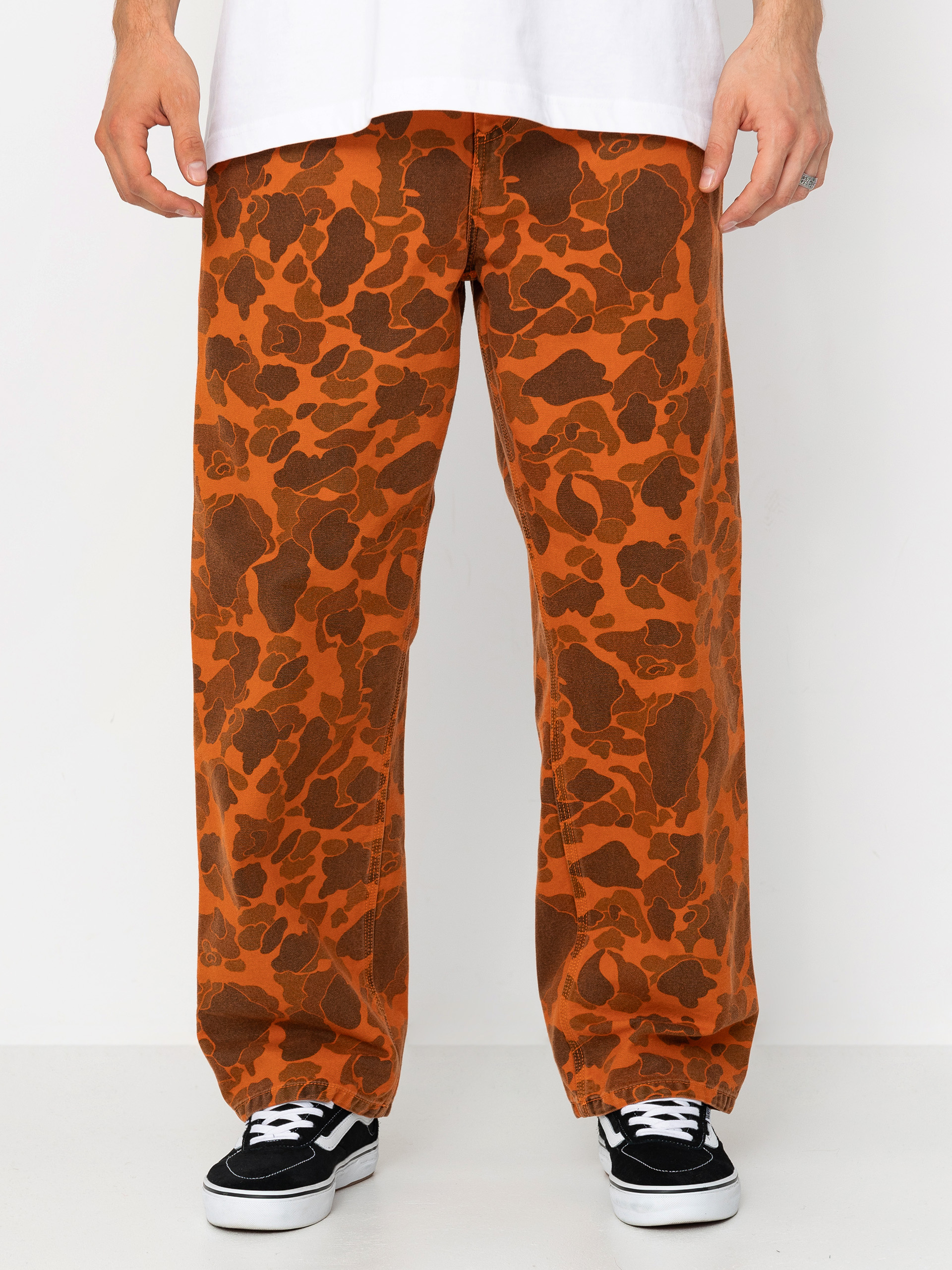 u041fu0430u043du0442u0430u043bu043eu043du0438 Carhartt WIP Duck Single Knee (camo duck/green/turmeric)