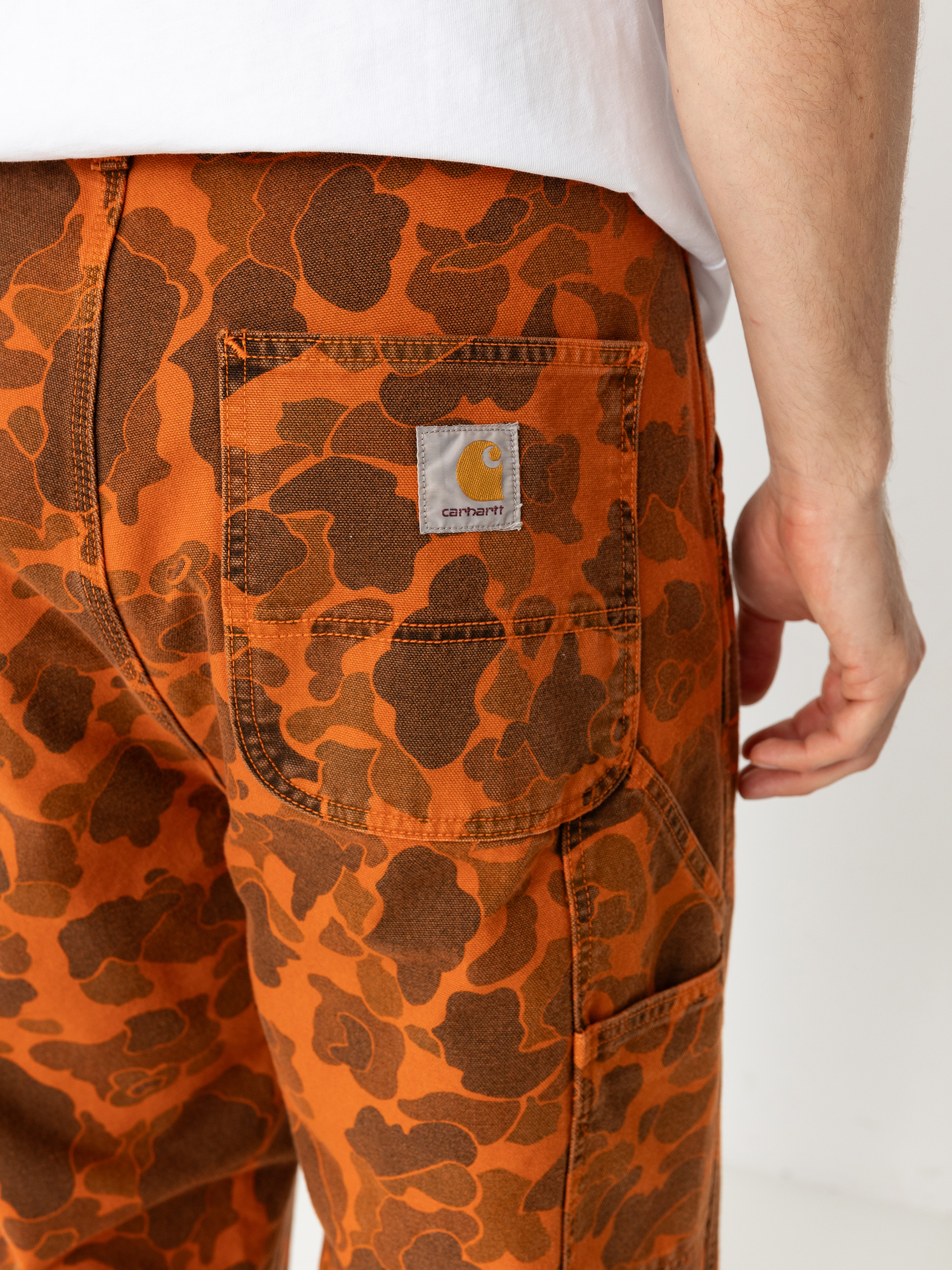 Панталони Carhartt WIP Duck Single Knee (camo duck/green/turmeric)