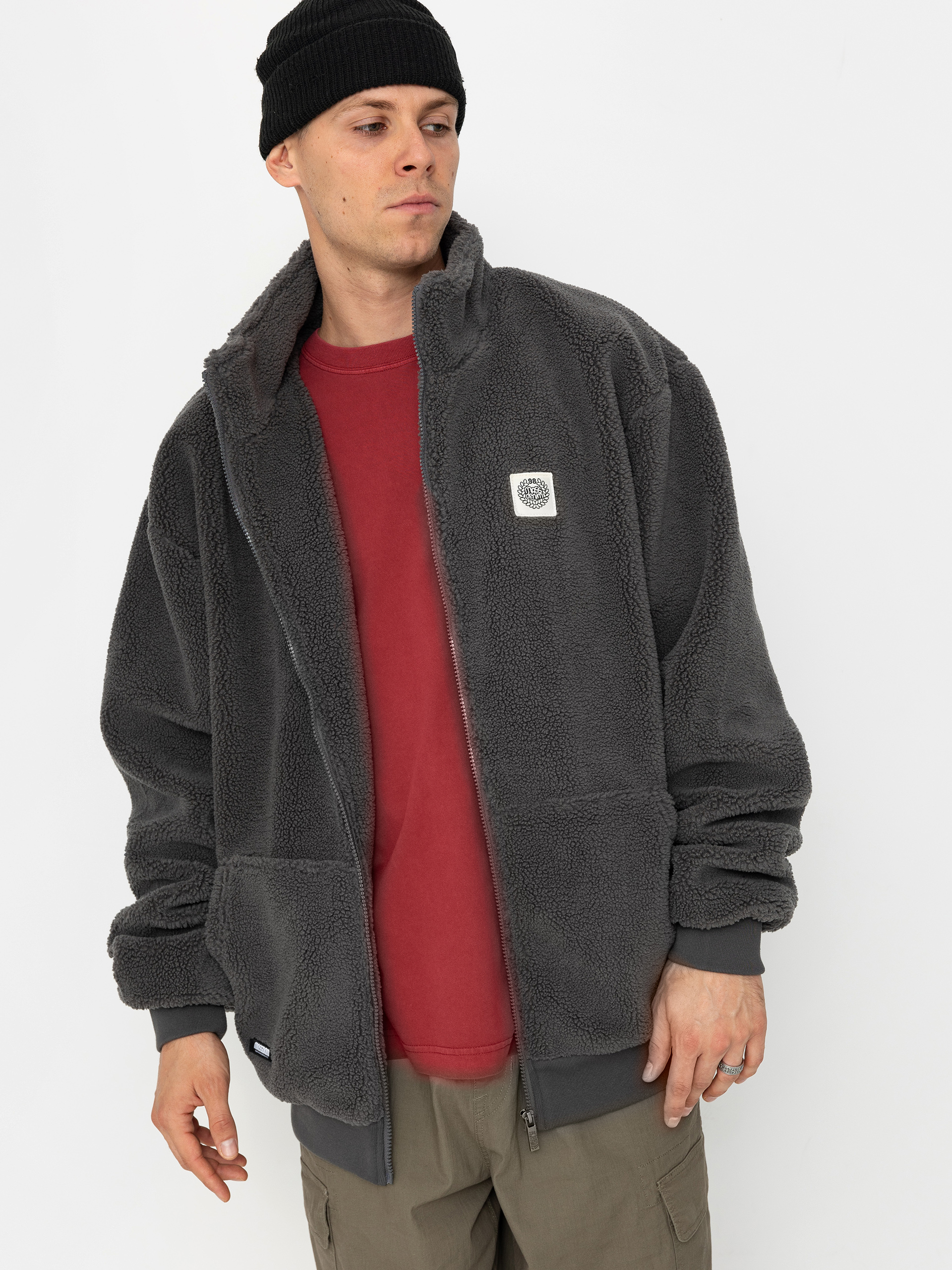 Яке MassDnm Patch Teddy Zip (grey)