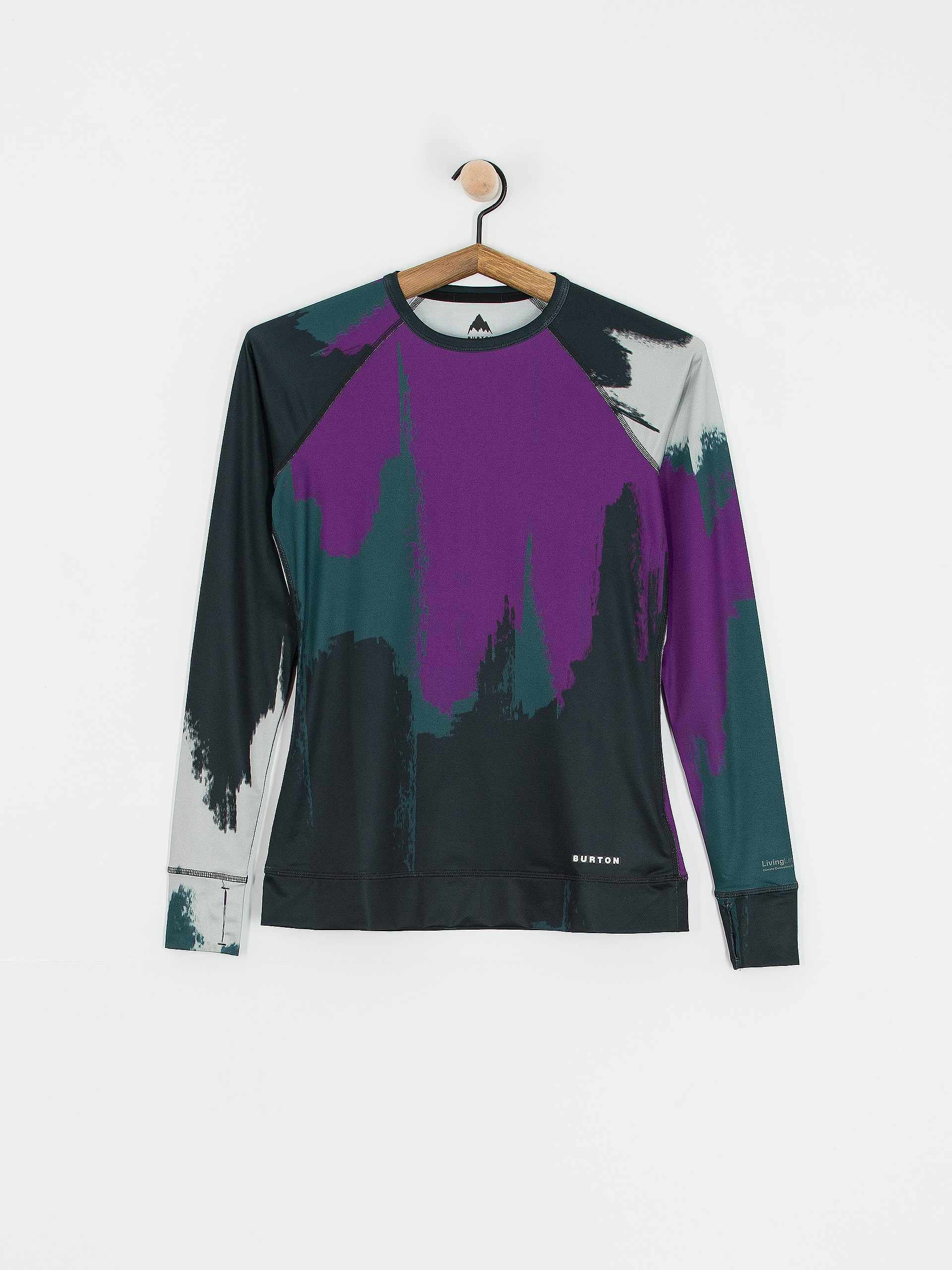 Блуза Burton Lightweight X Crew Wmn (silver sconce/forest chalk)