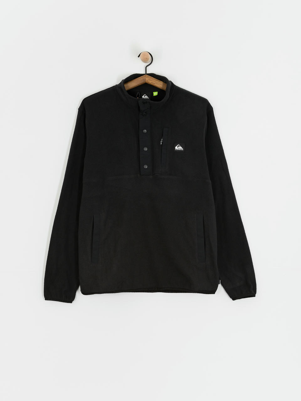 Поларени суитшърт Quiksilver No Destination 2 Half Snap (black)