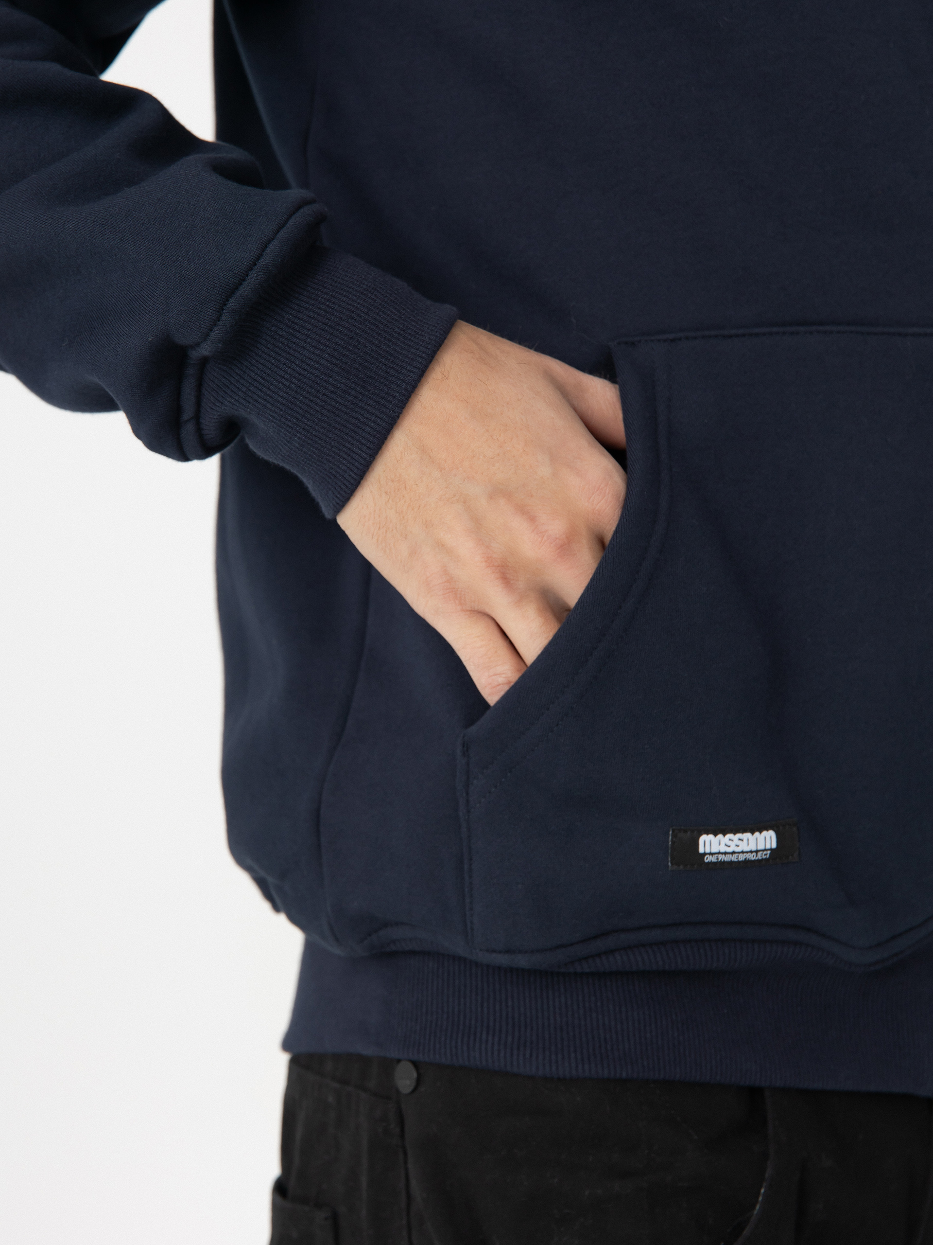 Суитшърт с качулка MassDnm Patch ZHD (navy)
