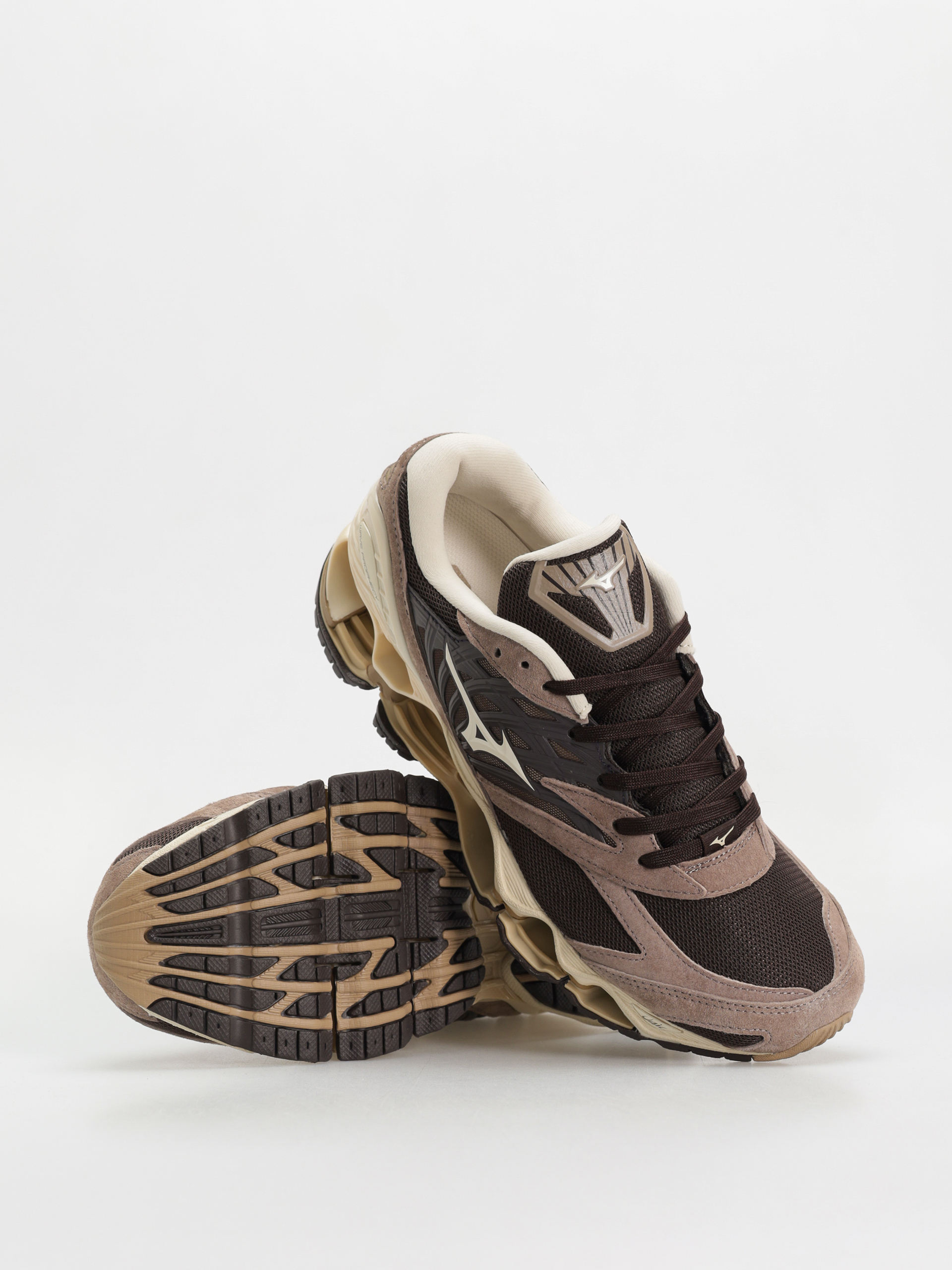 Обувки Mizuno Wave Prophecy LS - кафяв (mole/pristine/fungi)