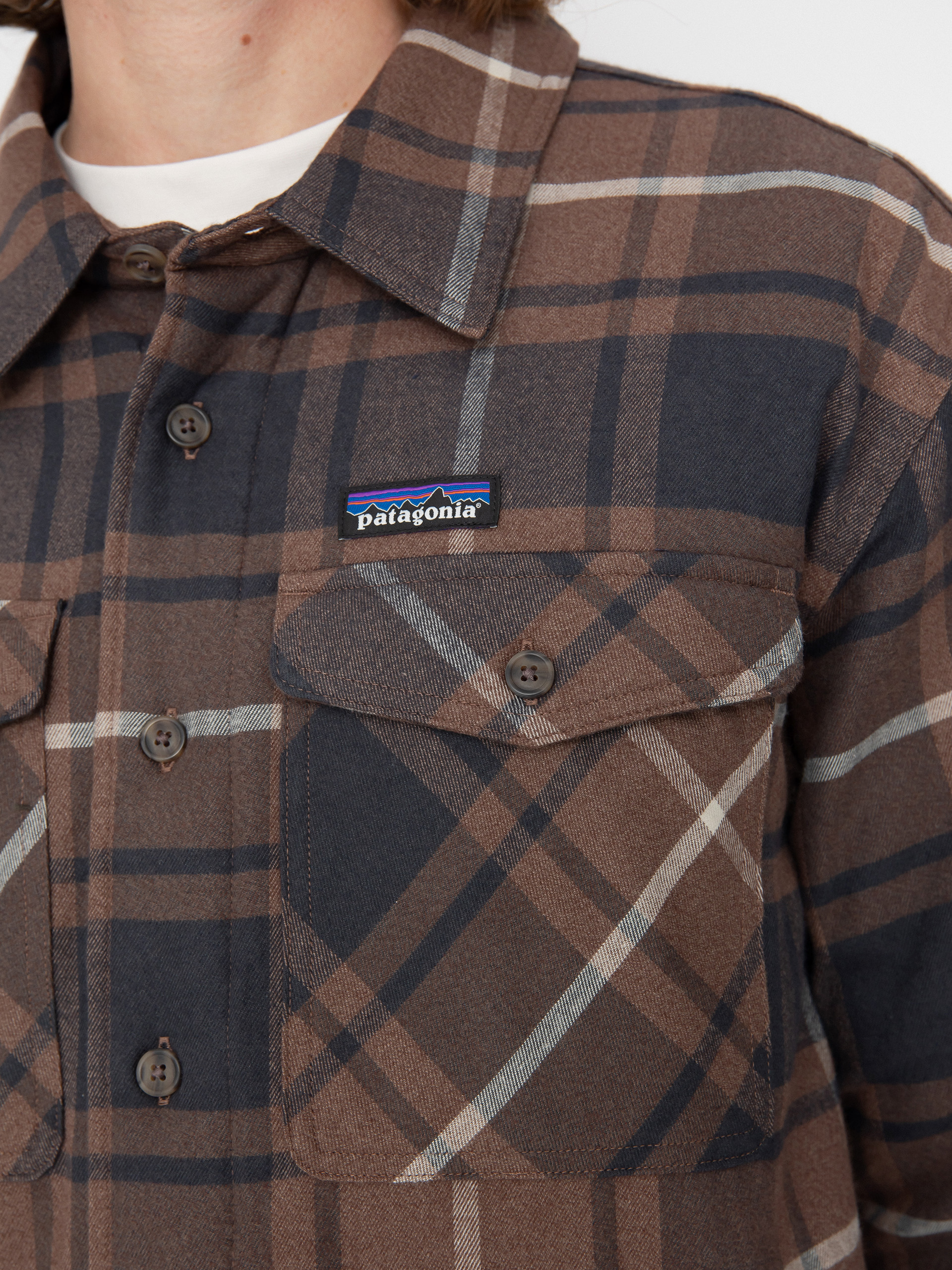 Риза Patagonia LW Insulated Fjord Flannel (outdoor molasses brown)