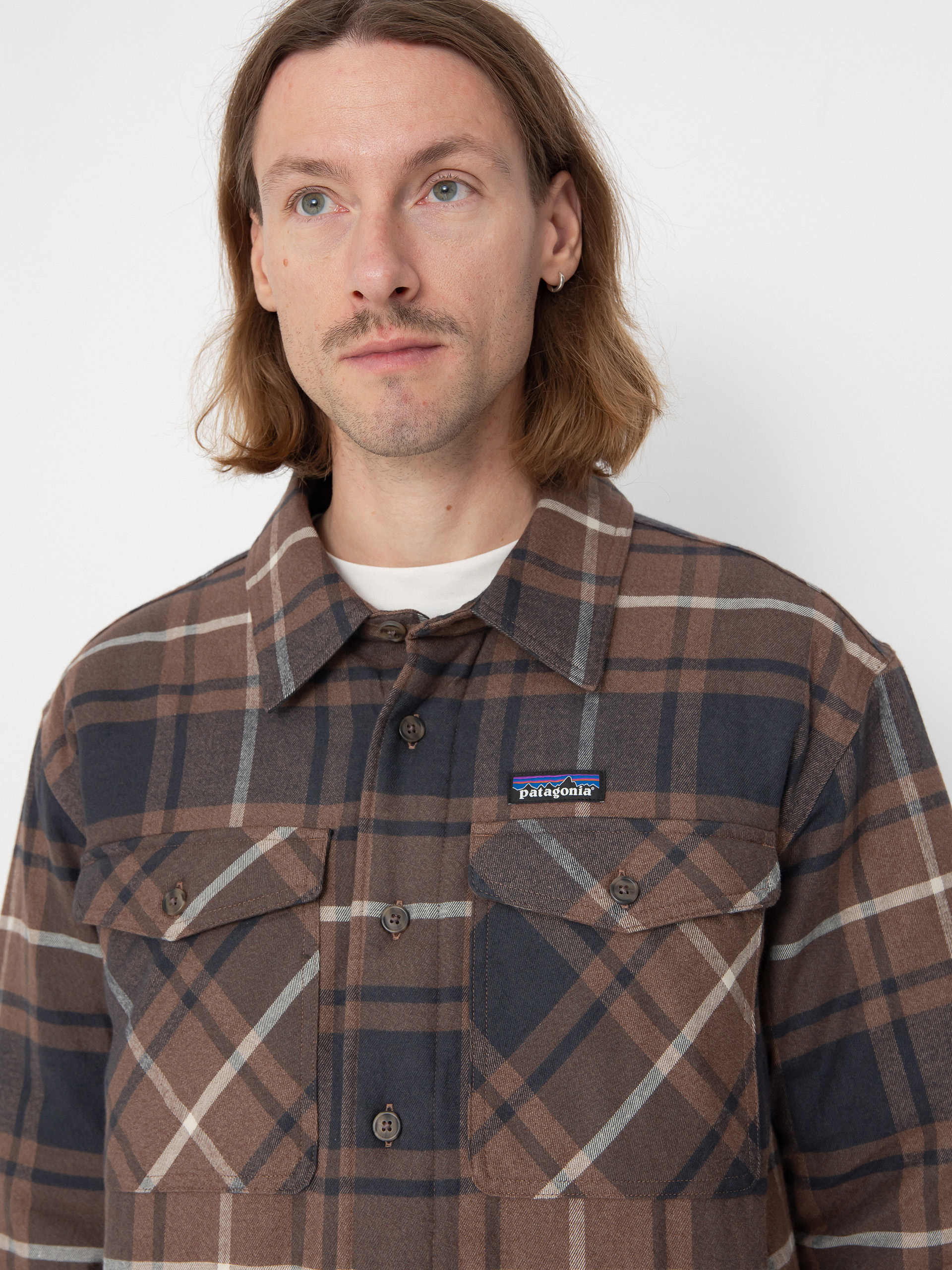 Риза Patagonia LW Insulated Fjord Flannel (outdoor molasses brown)
