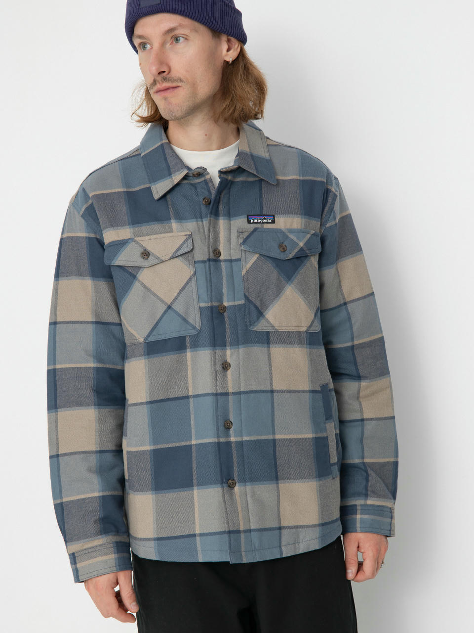 Риза Patagonia LW Insulated Fjord Flannel (william smolder blue)