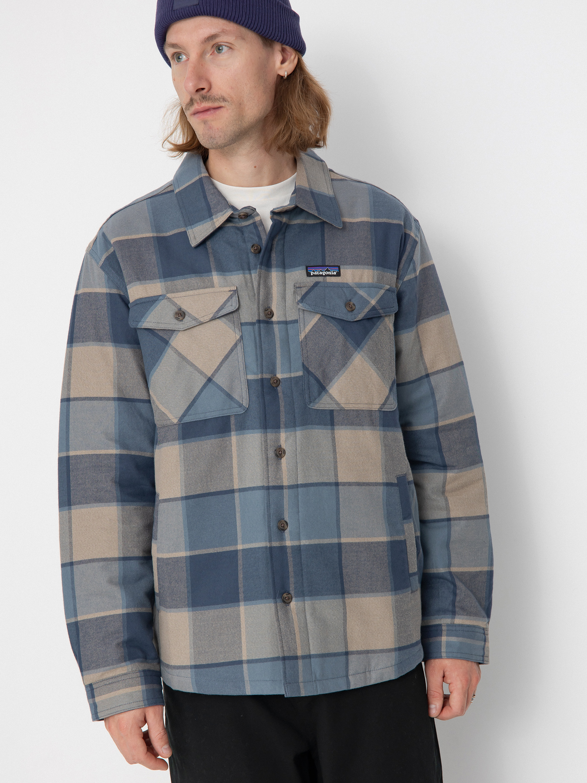 Риза Patagonia LW Insulated Fjord Flannel (william smolder blue)