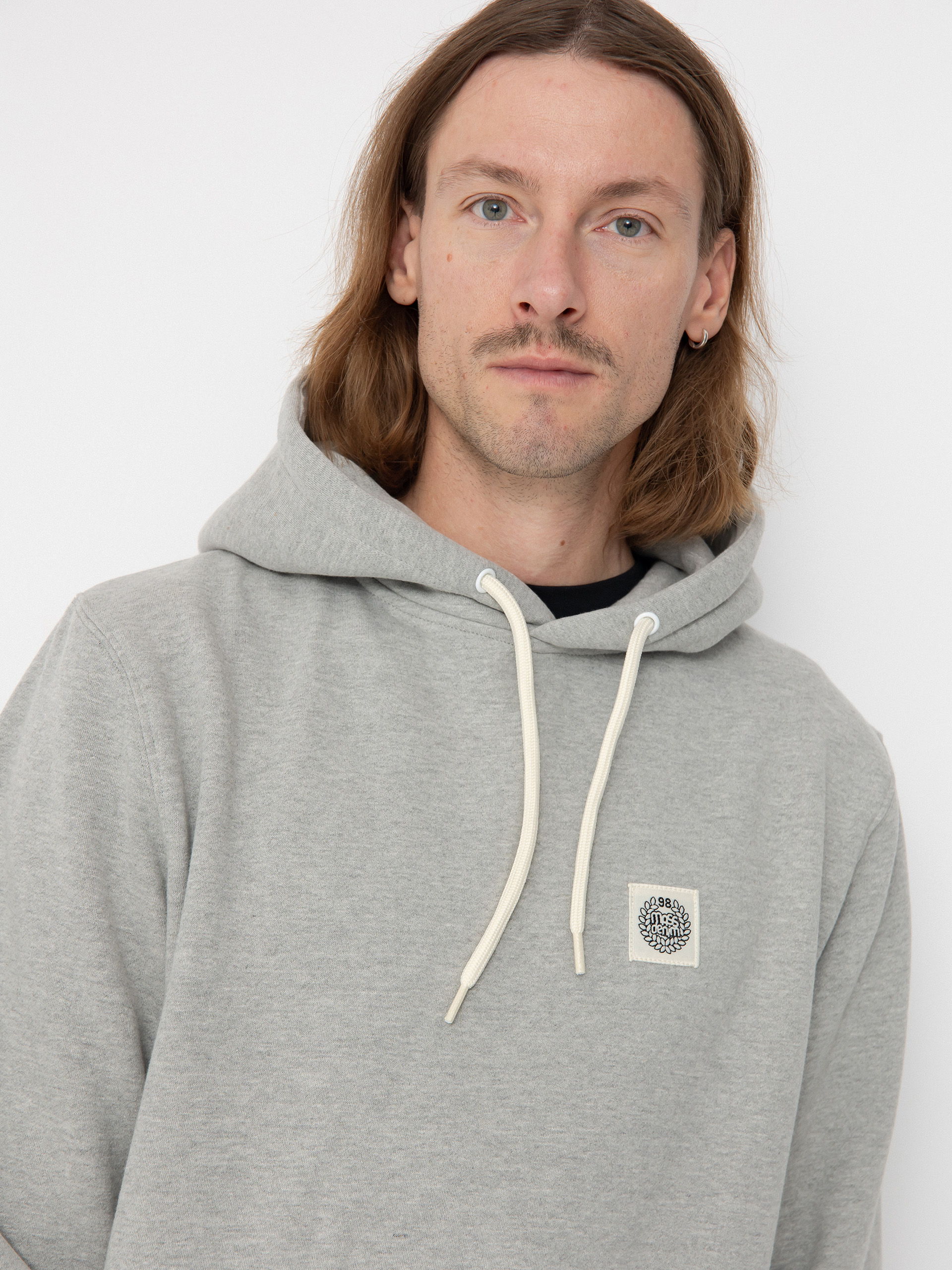 Суитшърт с качулка MassDnm Patch HD (lt heather grey)