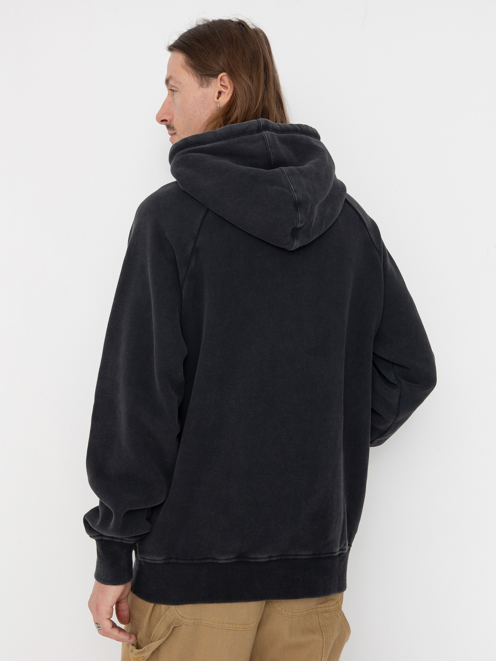 Суитшърт с качулка Prosto Washed HD (black)