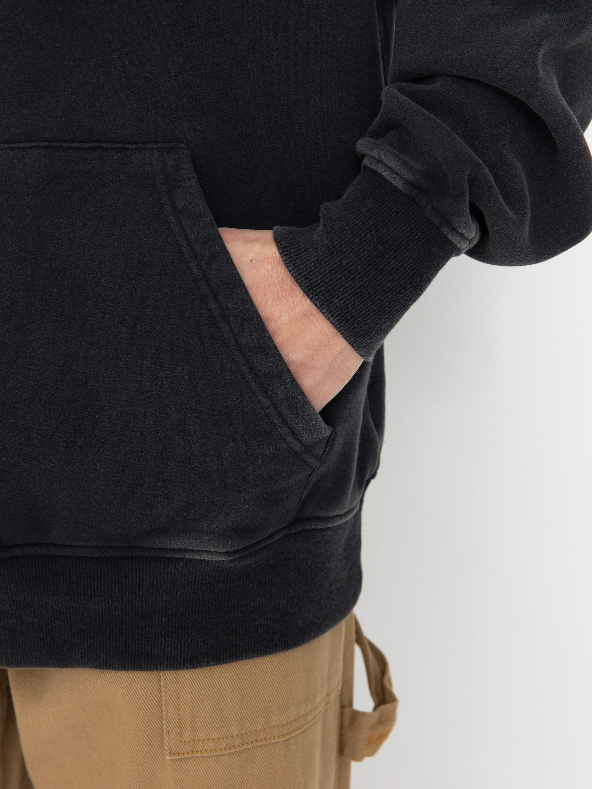 Суитшърт с качулка Prosto Washed HD (black)