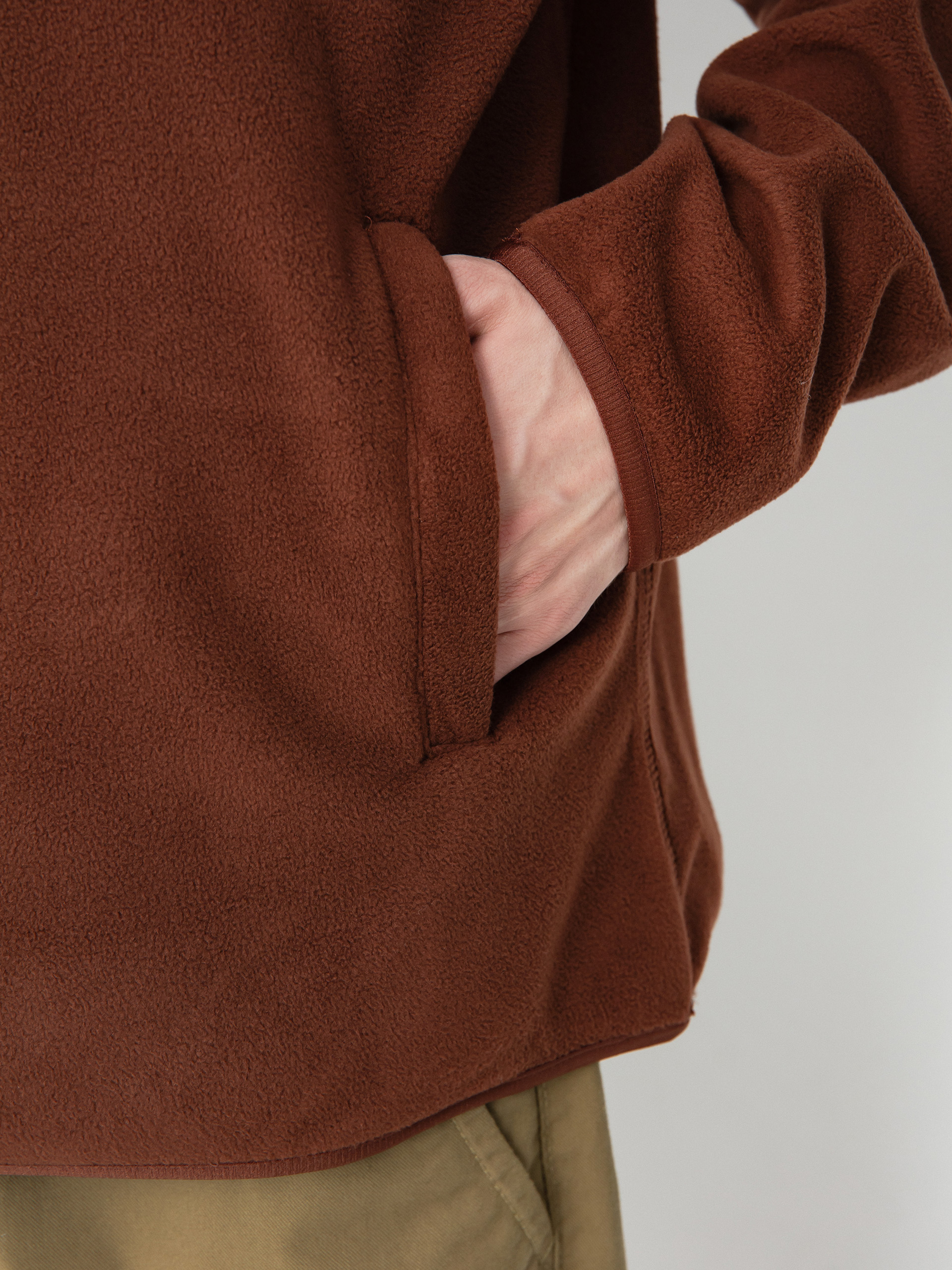 Мъжки Поларени суитшърт New Balance Fleece 1/2 Zip (richoak)