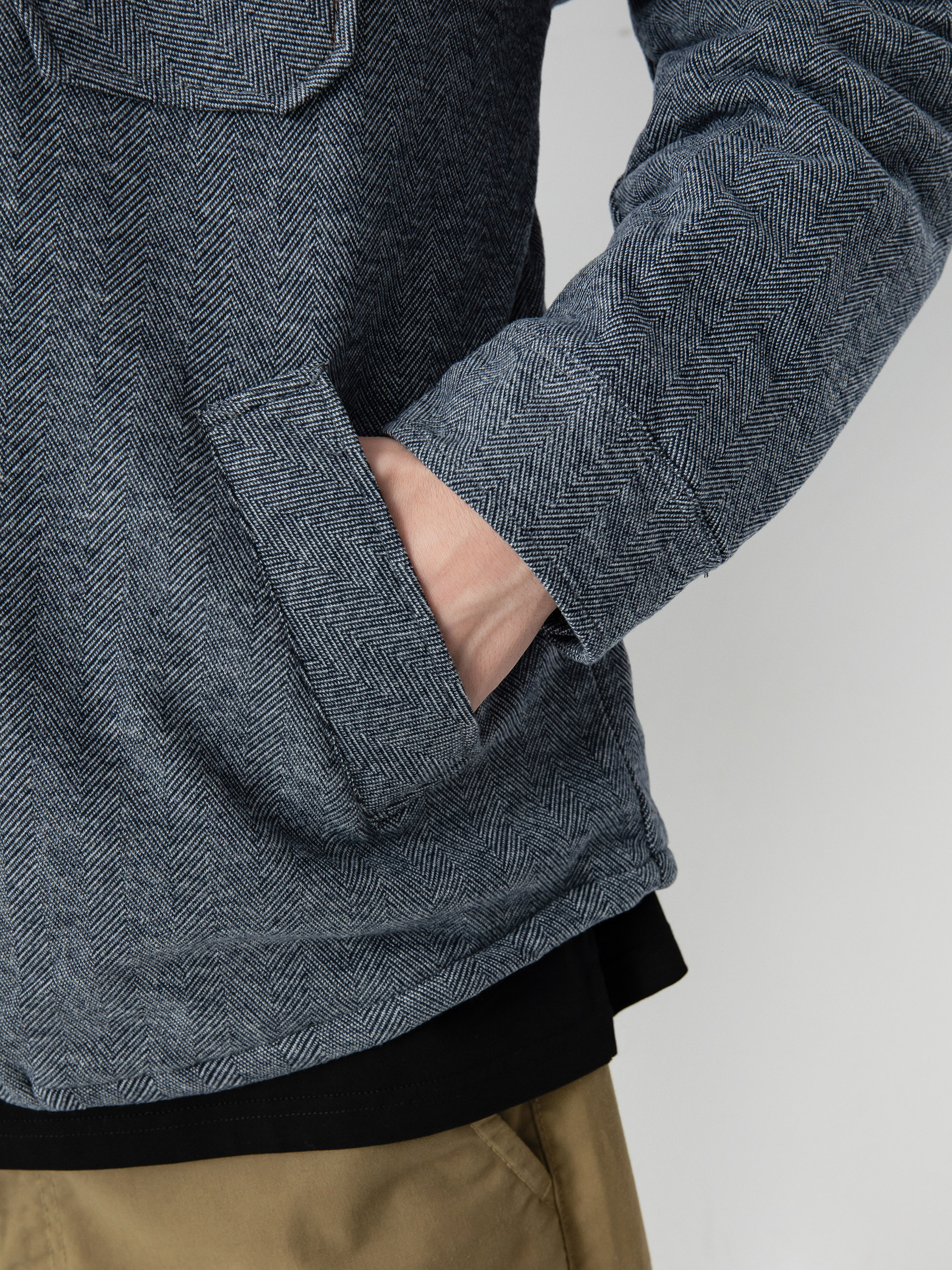 Яке Brixton Durham Lined (black herringbone)