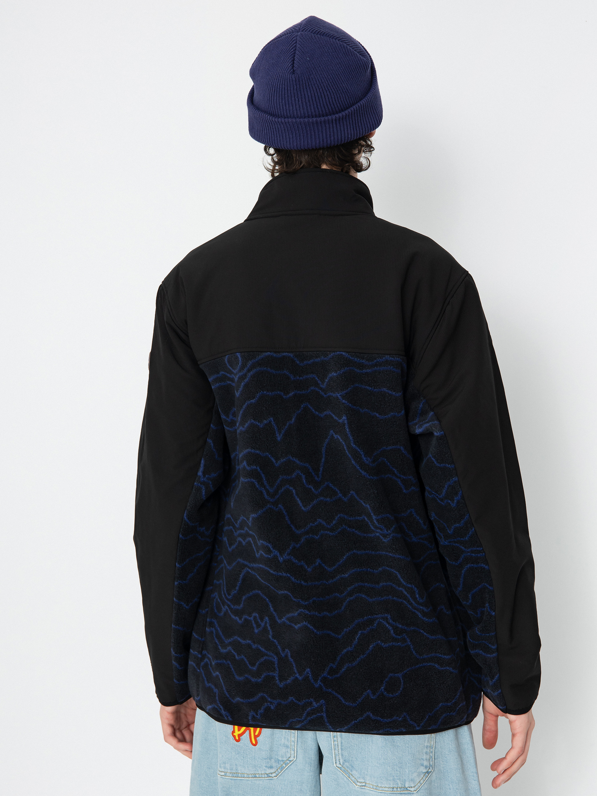 Мъжки Суитшърт Rip Curl Anti Series Search Zip Crew (black/berry)