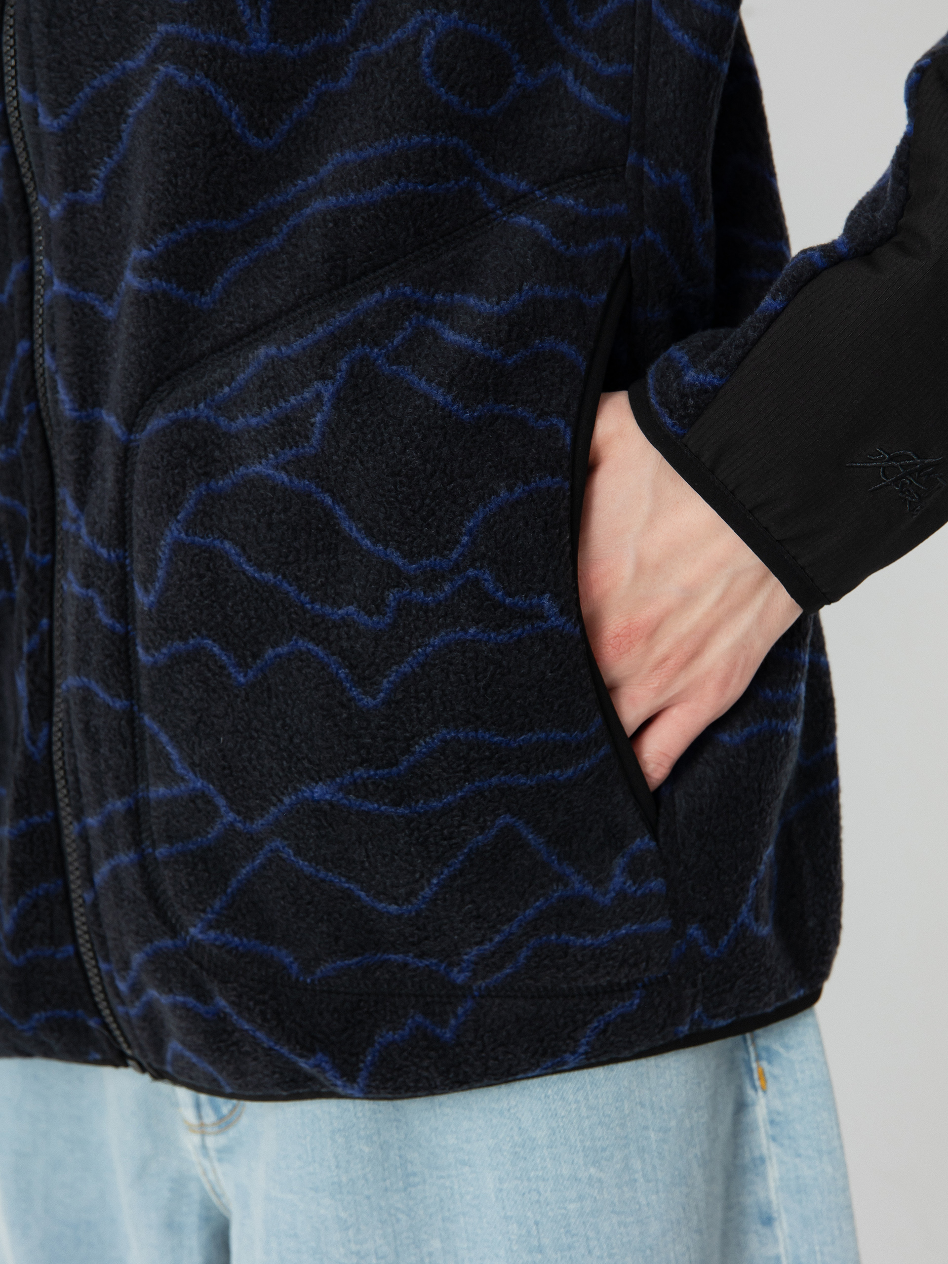 Мъжки Суитшърт Rip Curl Anti Series Search Zip Crew (black/berry)