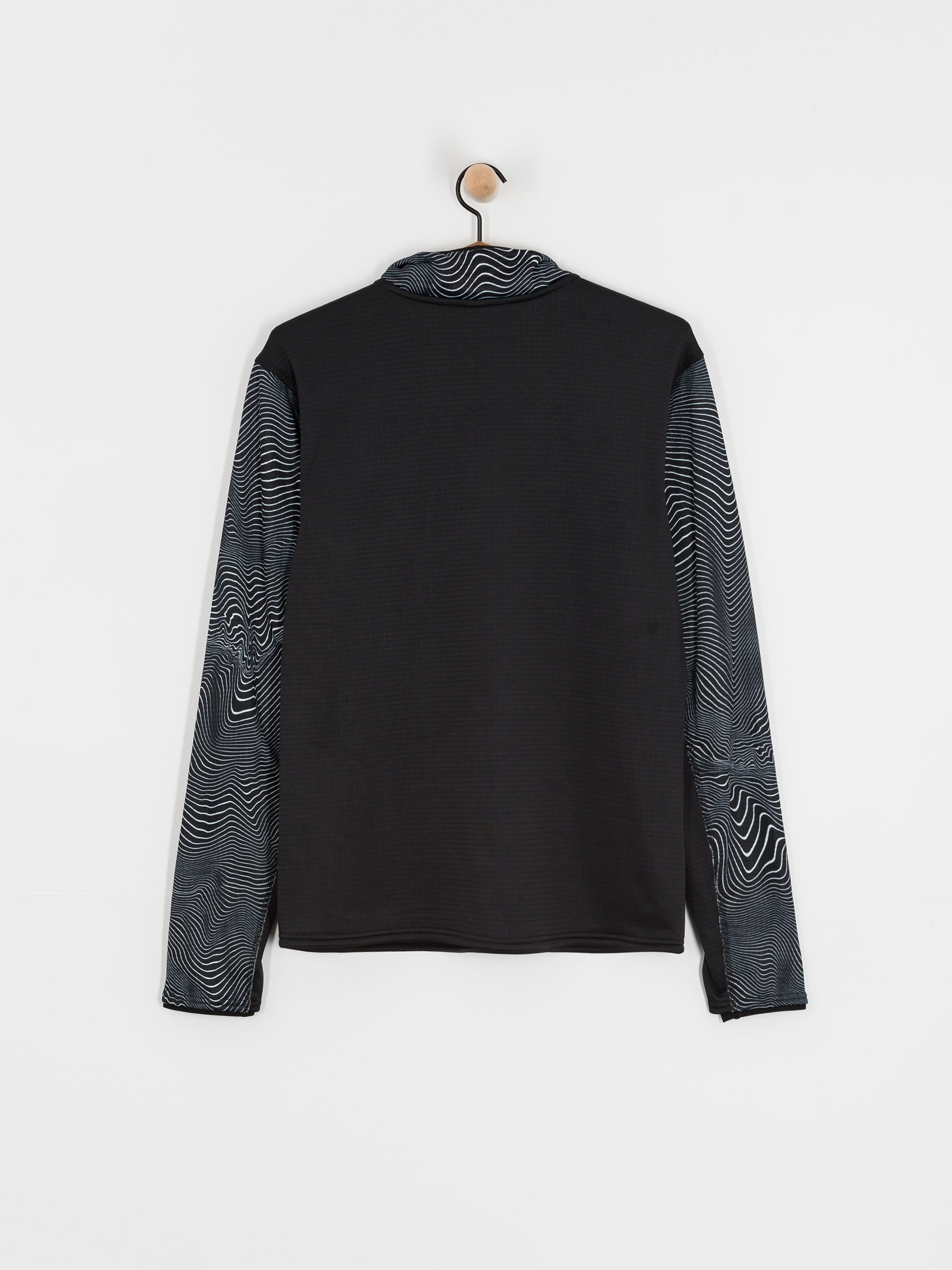 Мъжки Термо суитшърт Volcom Gridlock Mock Neck (black print)