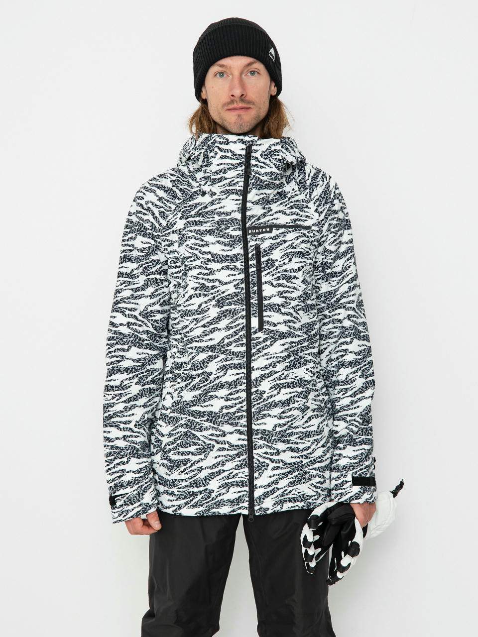 Мъжка Сноуборд яке Burton Lodgepole (zebra camo)