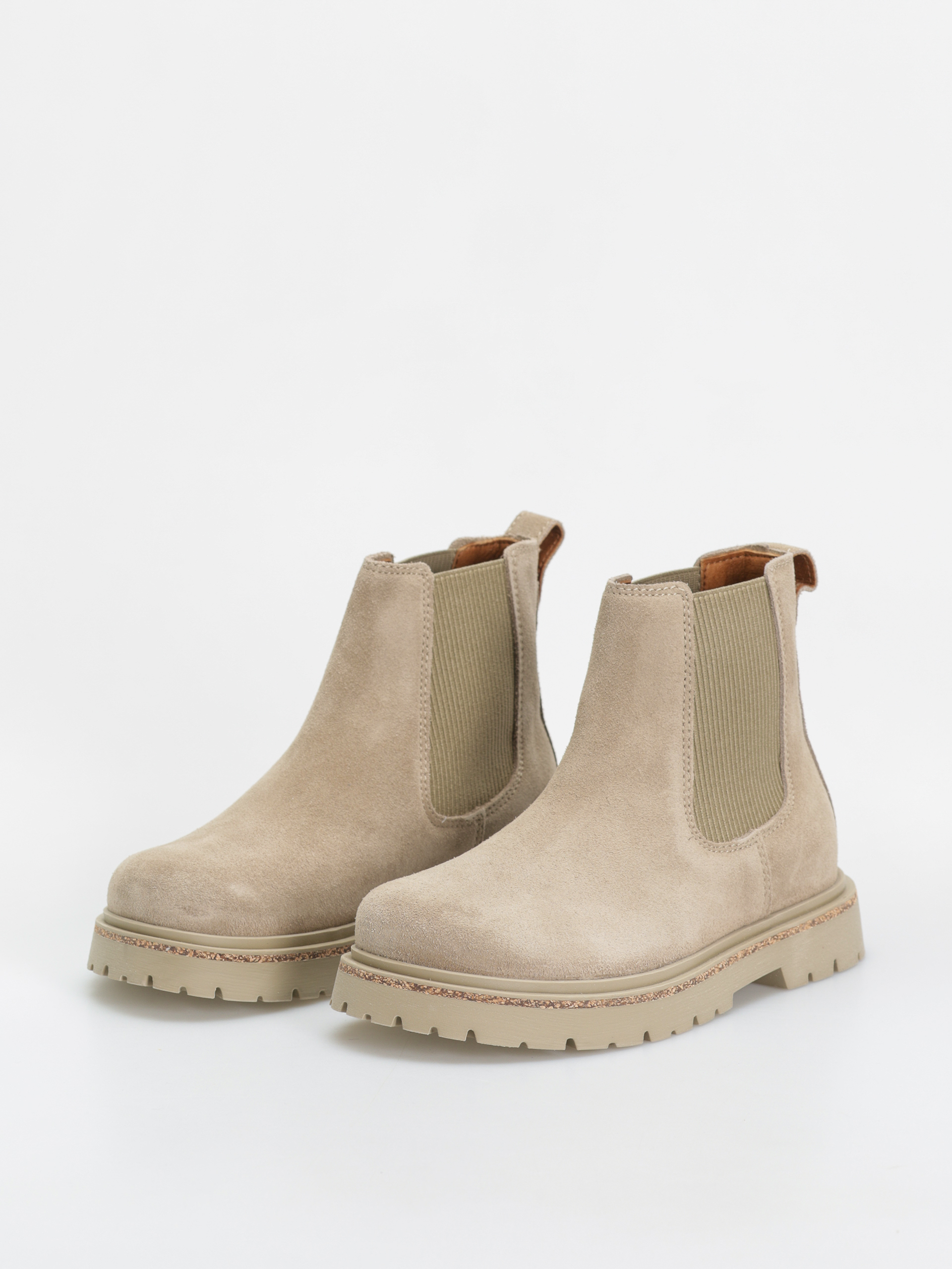 Обувки Birkenstock Highwood Slip On Women Suede Leather Narrow Wmn (taupe)