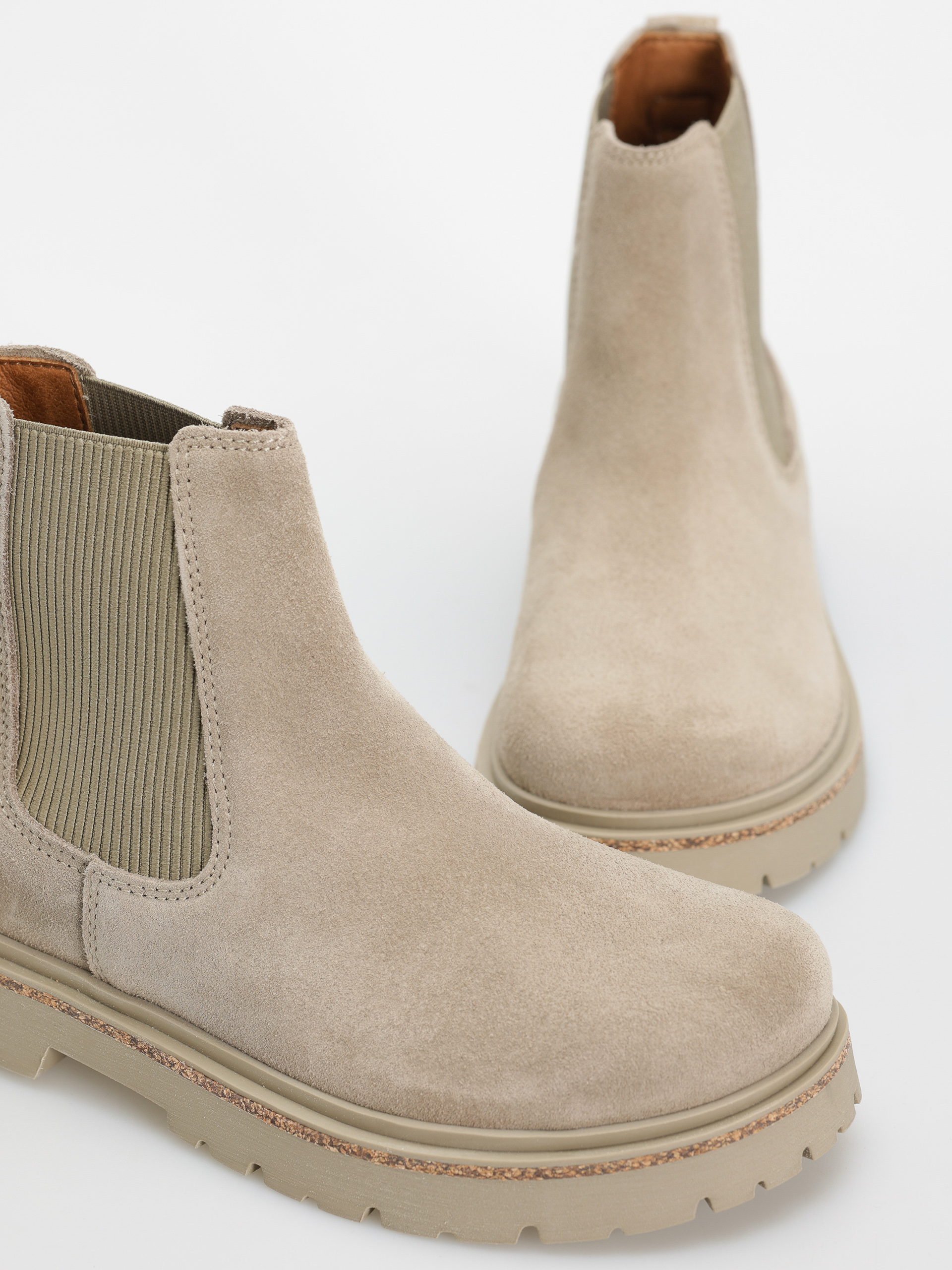 Обувки Birkenstock Highwood Slip On Women Suede Leather Narrow Wmn (taupe)