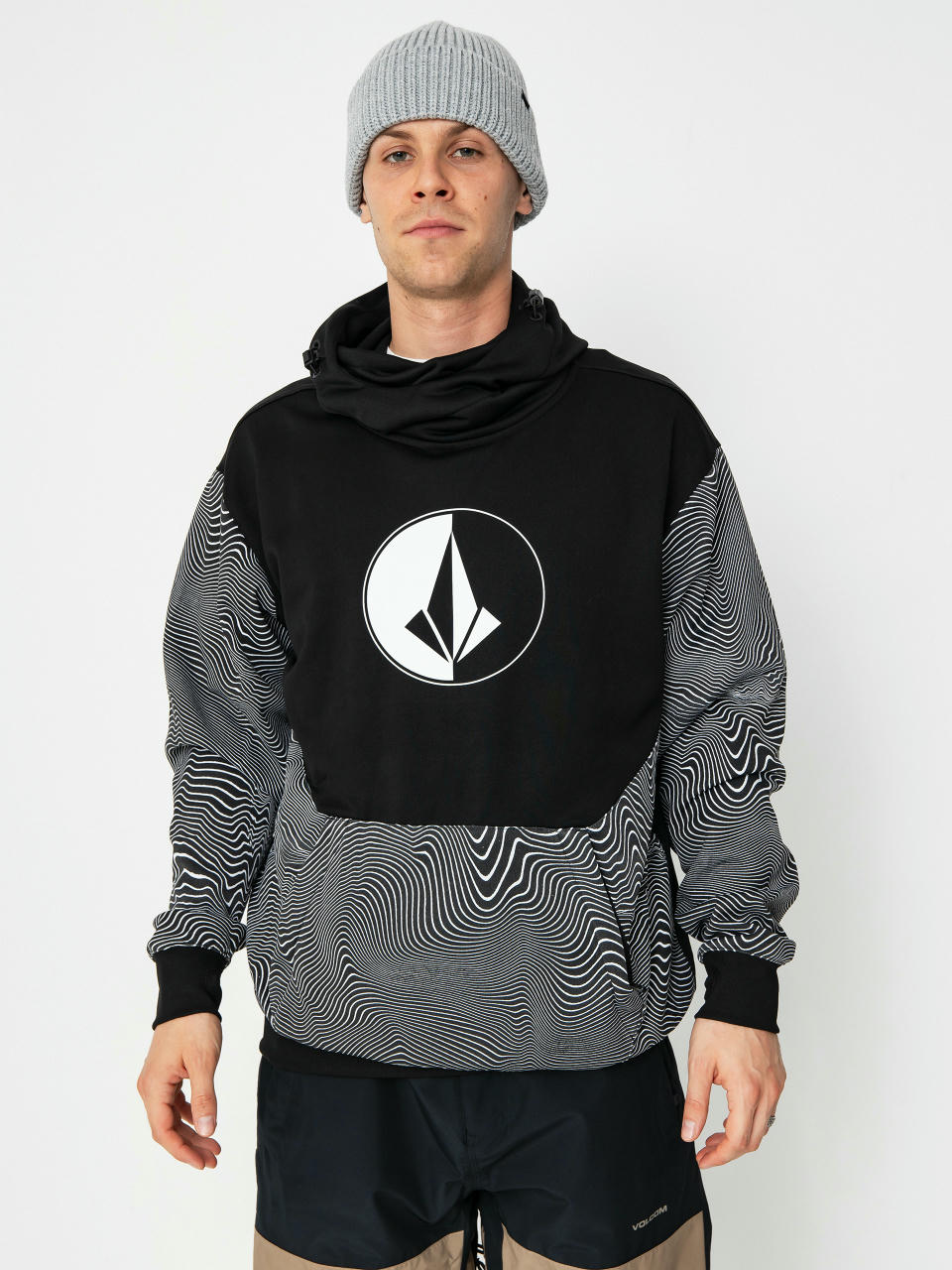 Мъжка Термо суитшърт Volcom Hydro Riding HD (black print)