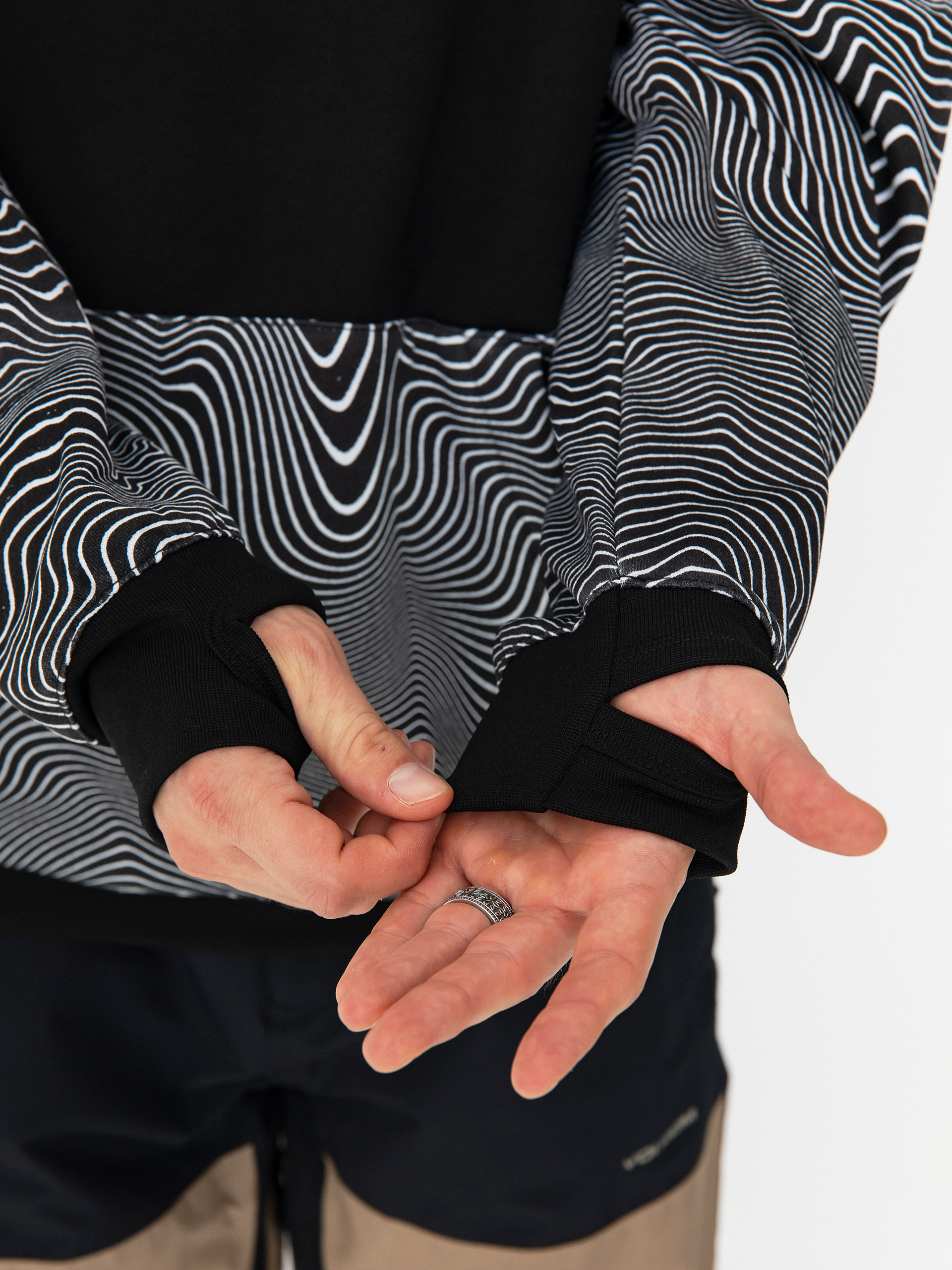 Мъжки Термо суитшърт Volcom Hydro Riding HD (black print)