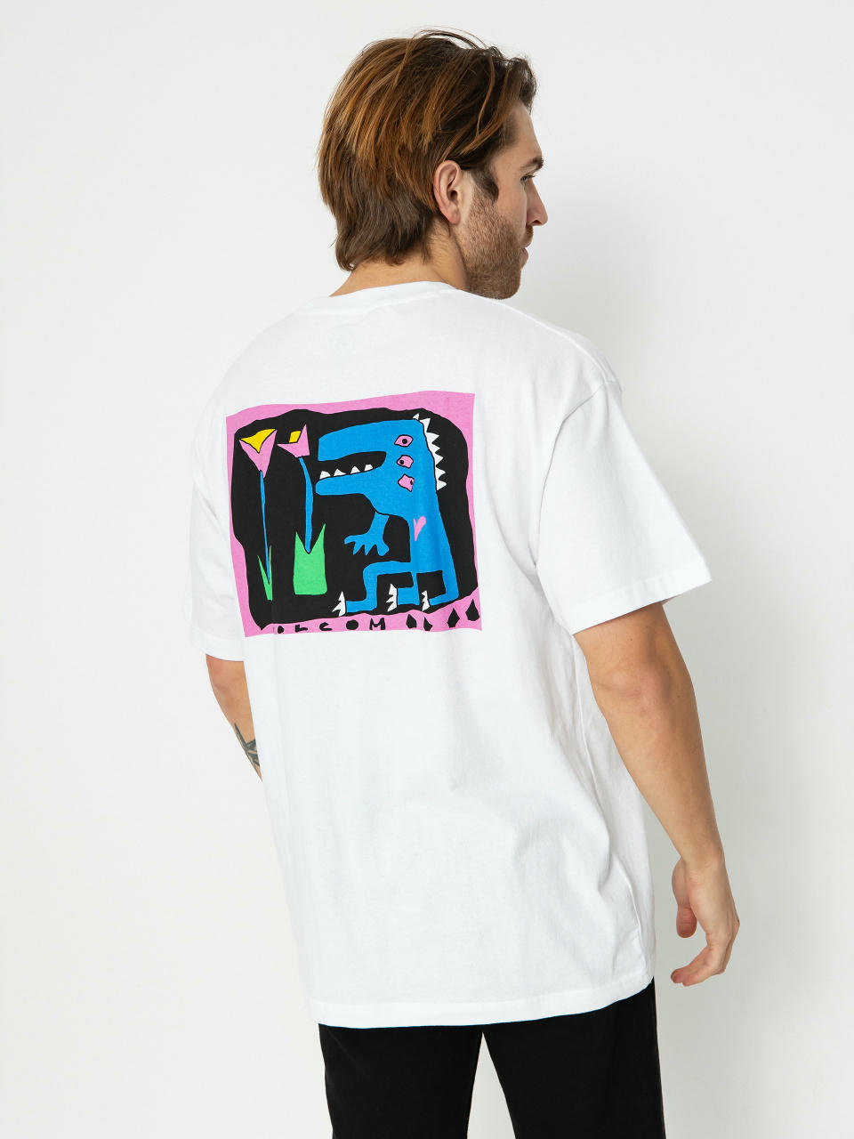 Тениска Volcom Arthur Dino Lse (white)