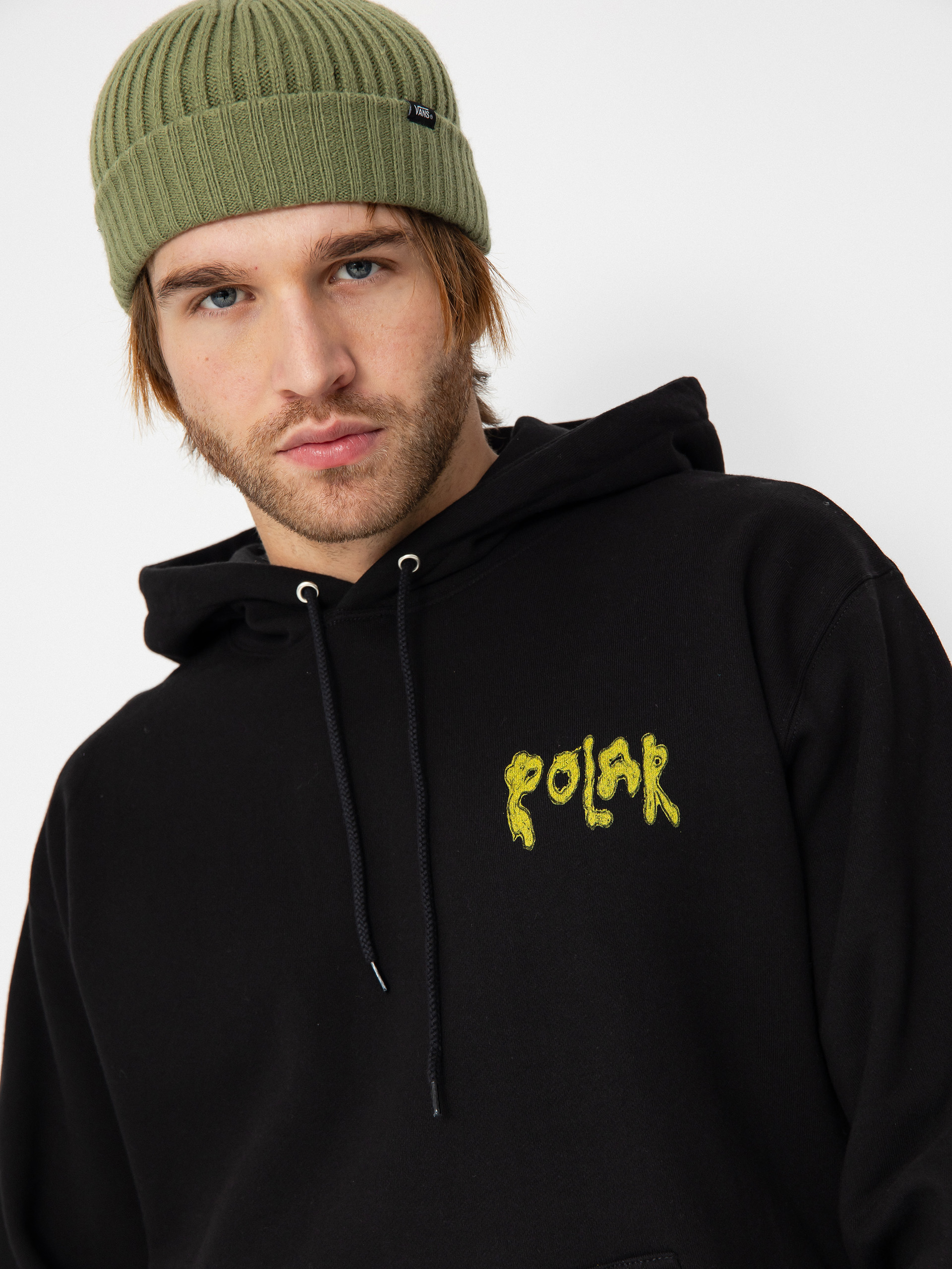 Суитшърт с качулка Polar Skate Dave Bear HD (black)